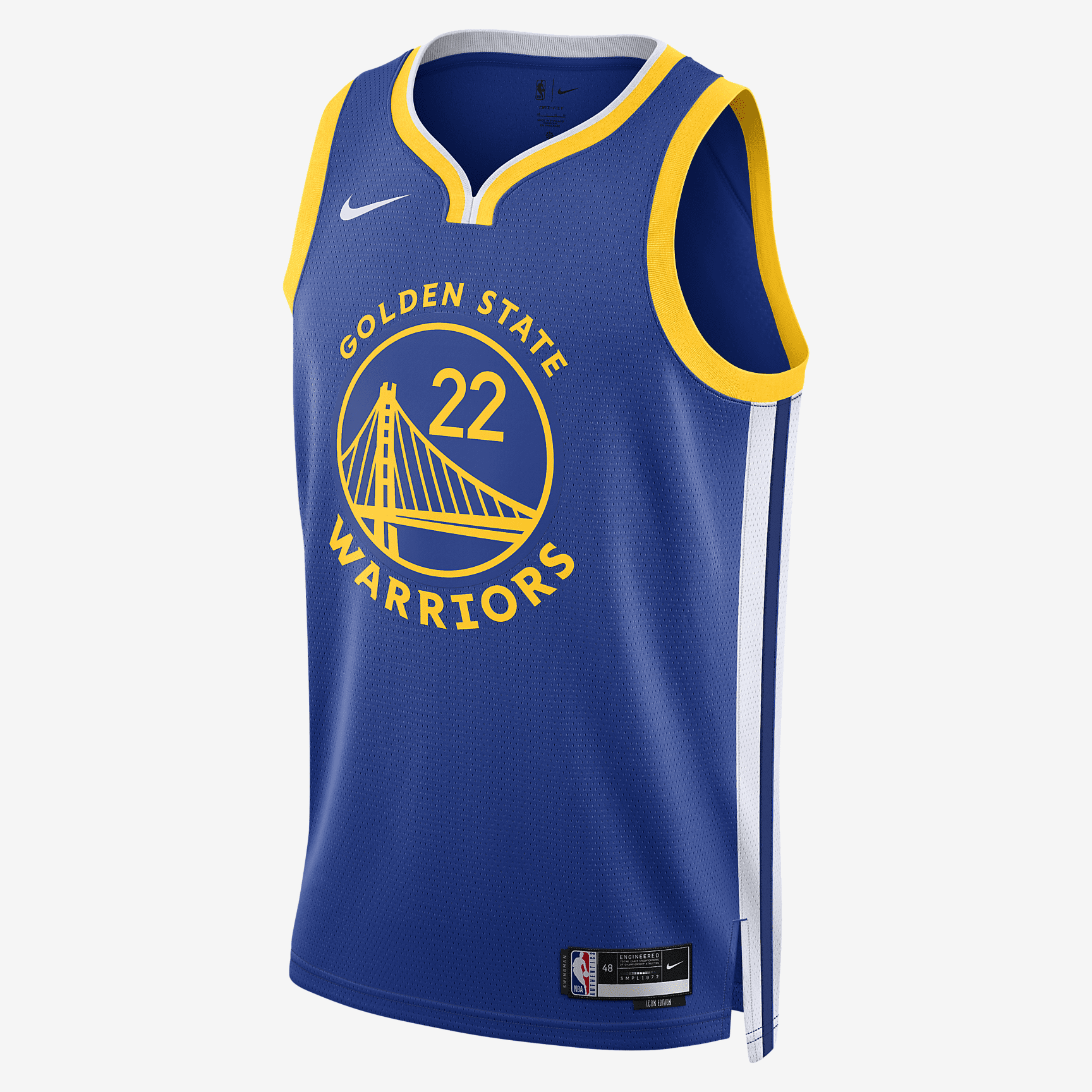 Golden State Warriors Icon Edition 2022/23 Nike Dri-FIT NBA Swingman Jersey - Rush Blue - vstockx