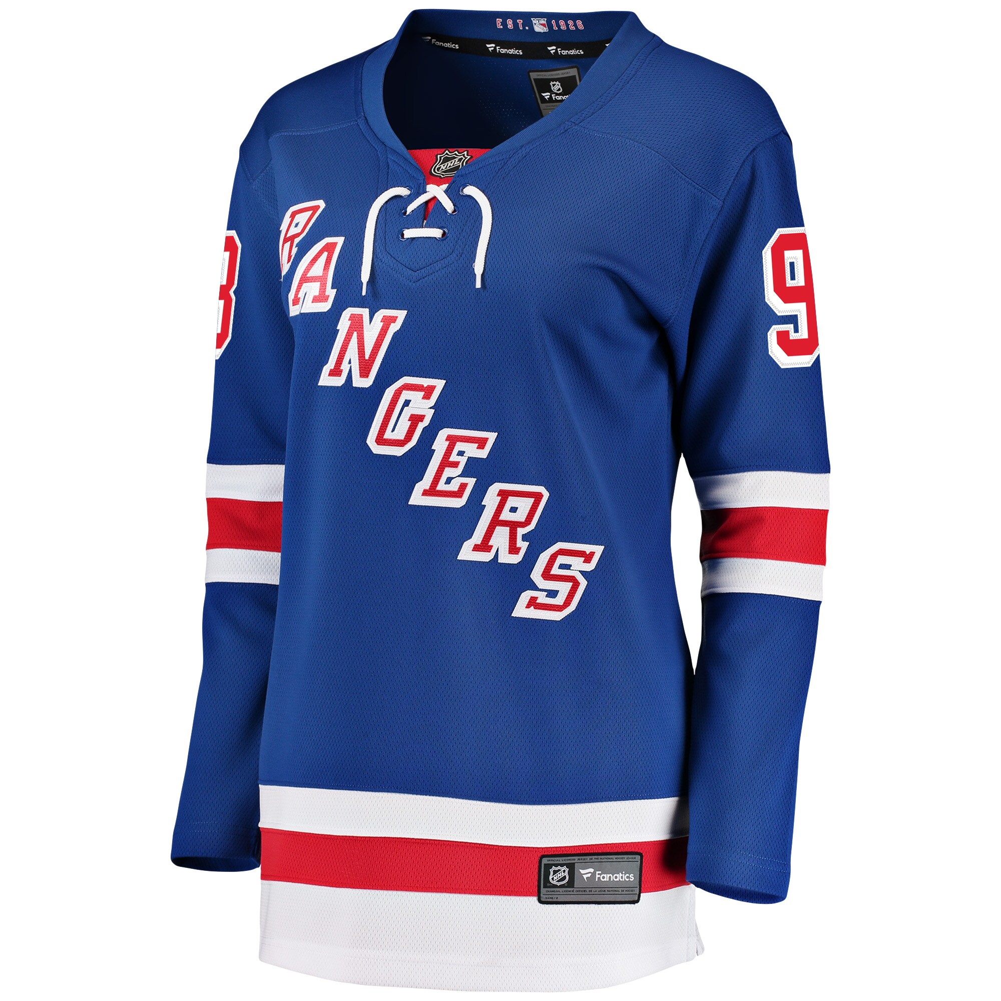 Mika Zibanejad New York Rangers Fanatics Branded Women's Breakaway Player Jersey - Blue - vstockx