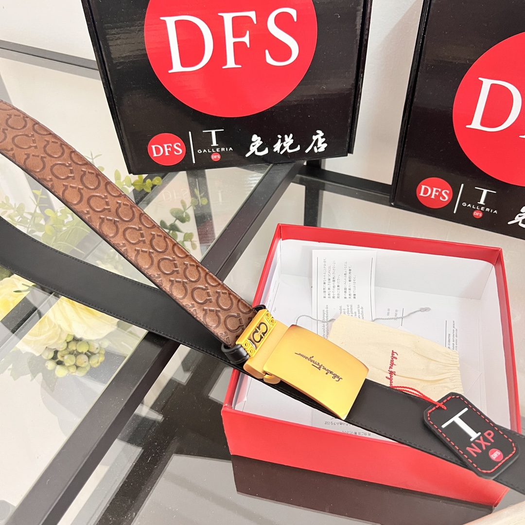 Streetwear Belt Ferragamo 320143 size:3.5cm - vstockx