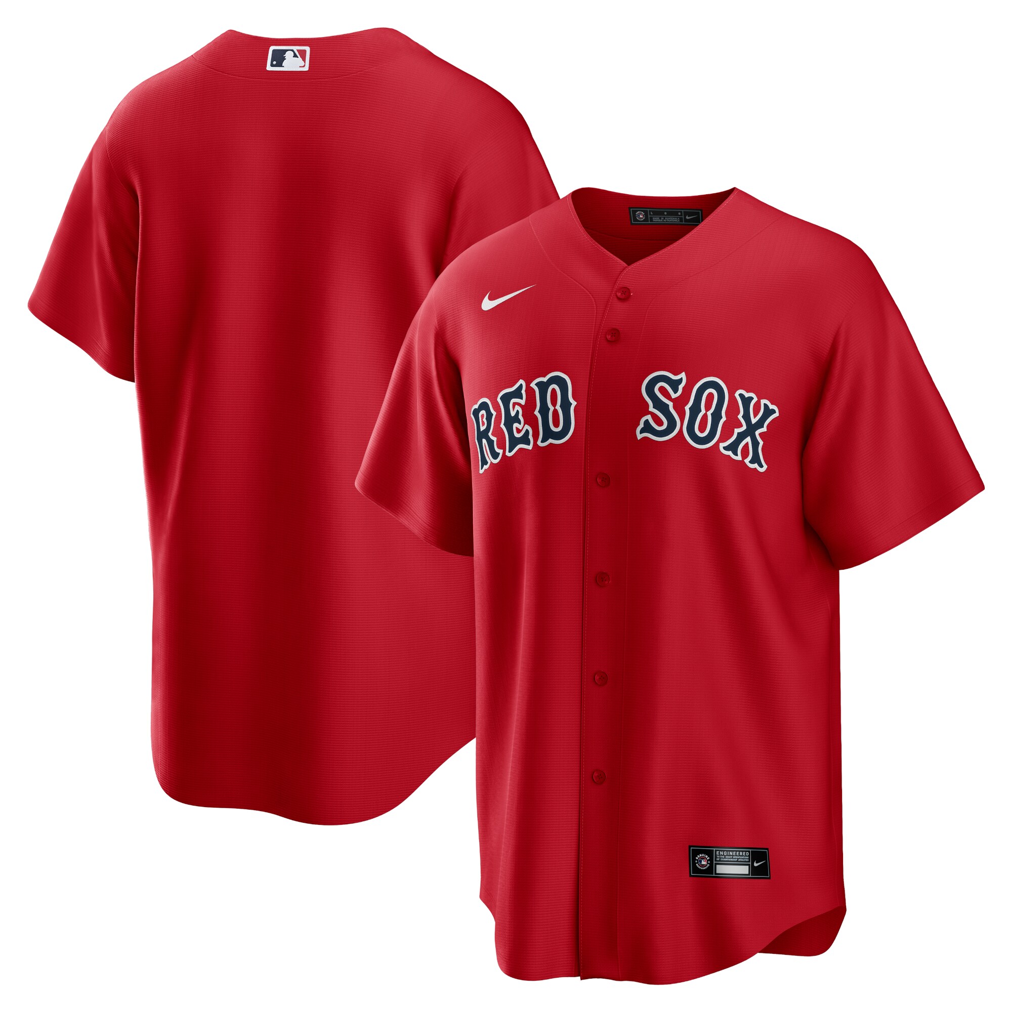Boston Red Sox Nike Alternate Replica Team Jersey - Red - vstockx