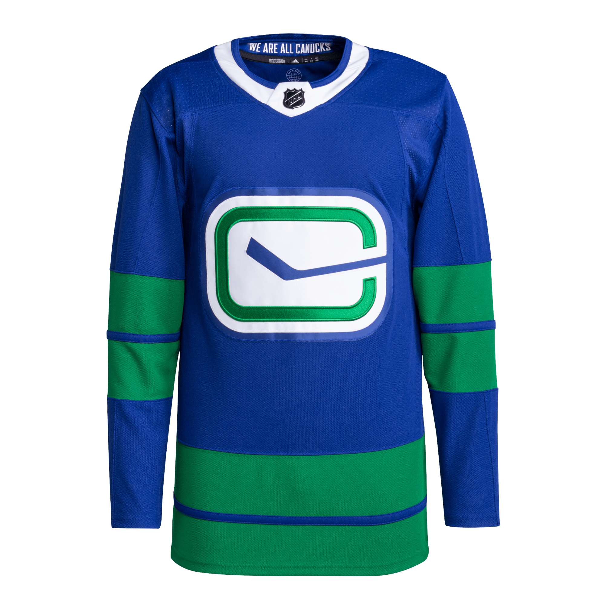 Vancouver Canucks adidas Alternate Primegreen Authentic Pro Blank Jersey - Blue - vstockx