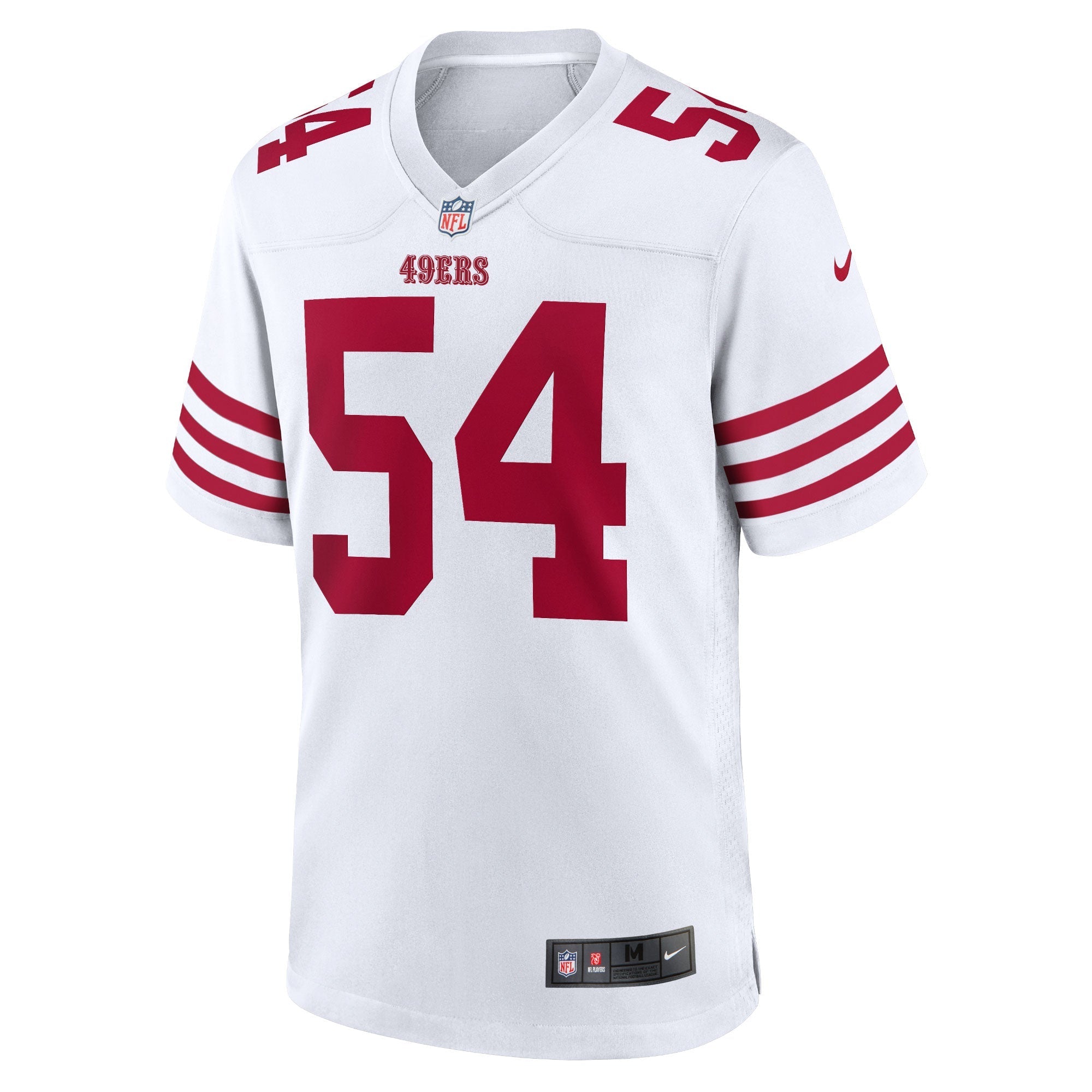 Women's Nike Fred Warner White San Francisco 49ers Team Game Player Jersey - vstockx