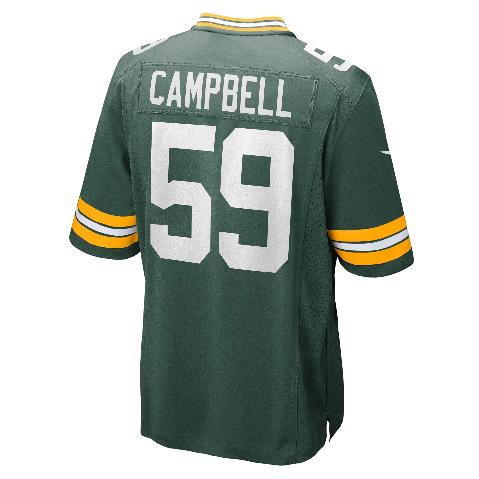 Men's Nike De'Vondre Campbell Green Green Bay Packers Game Jersey - vstockx