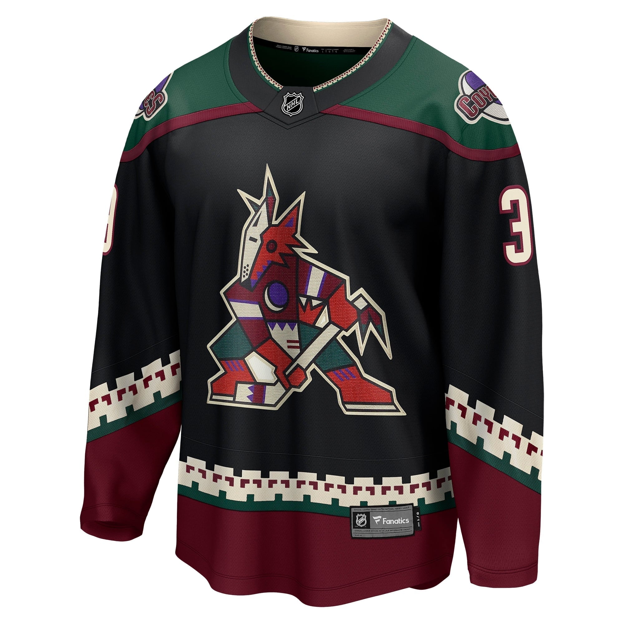 Men's Fanatics Branded Josh Brown Black Arizona Coyotes Home Breakaway Player Jersey - vstockx