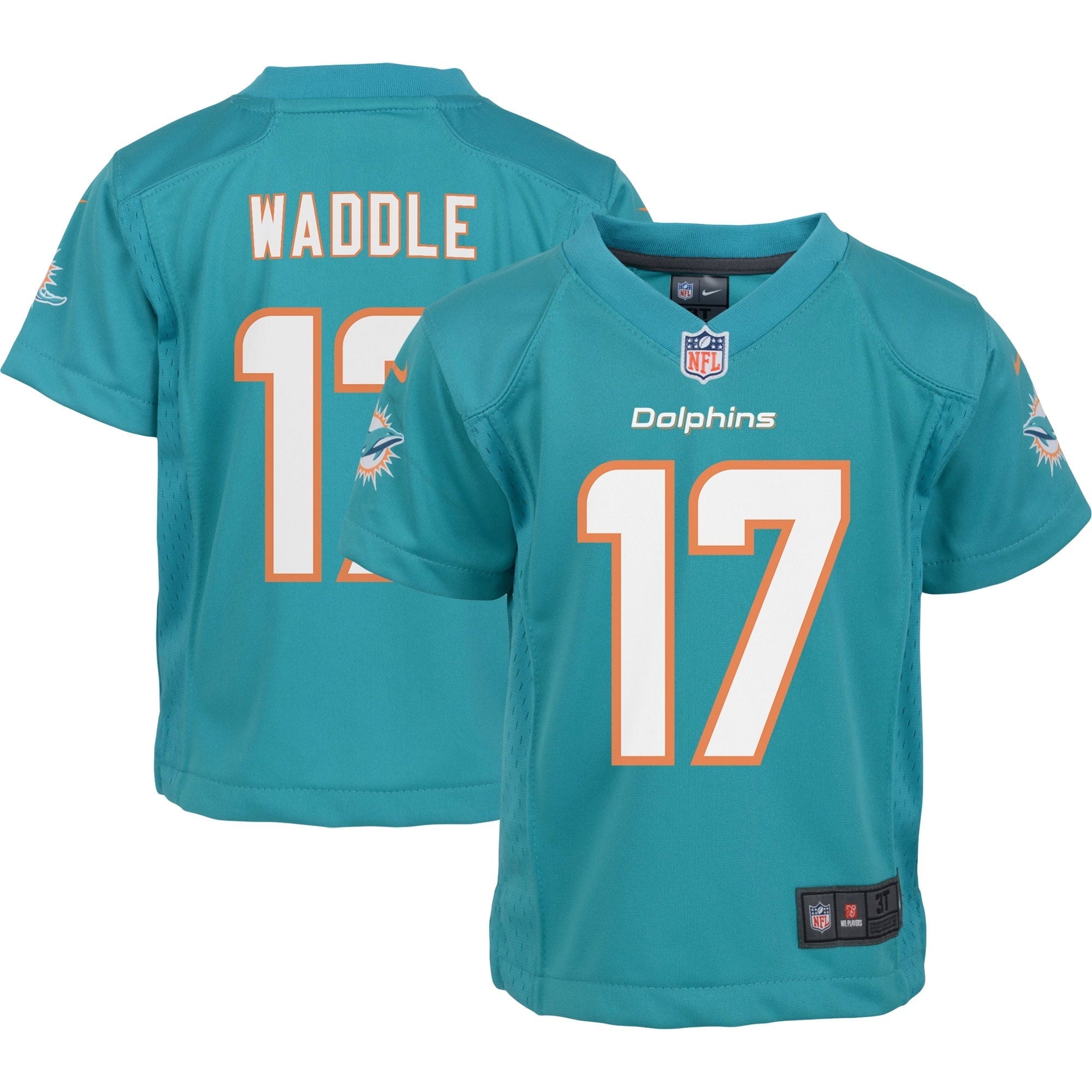 Preschool Nike Jaylen Waddle Aqua Miami Dolphins Game Jersey - vstockx
