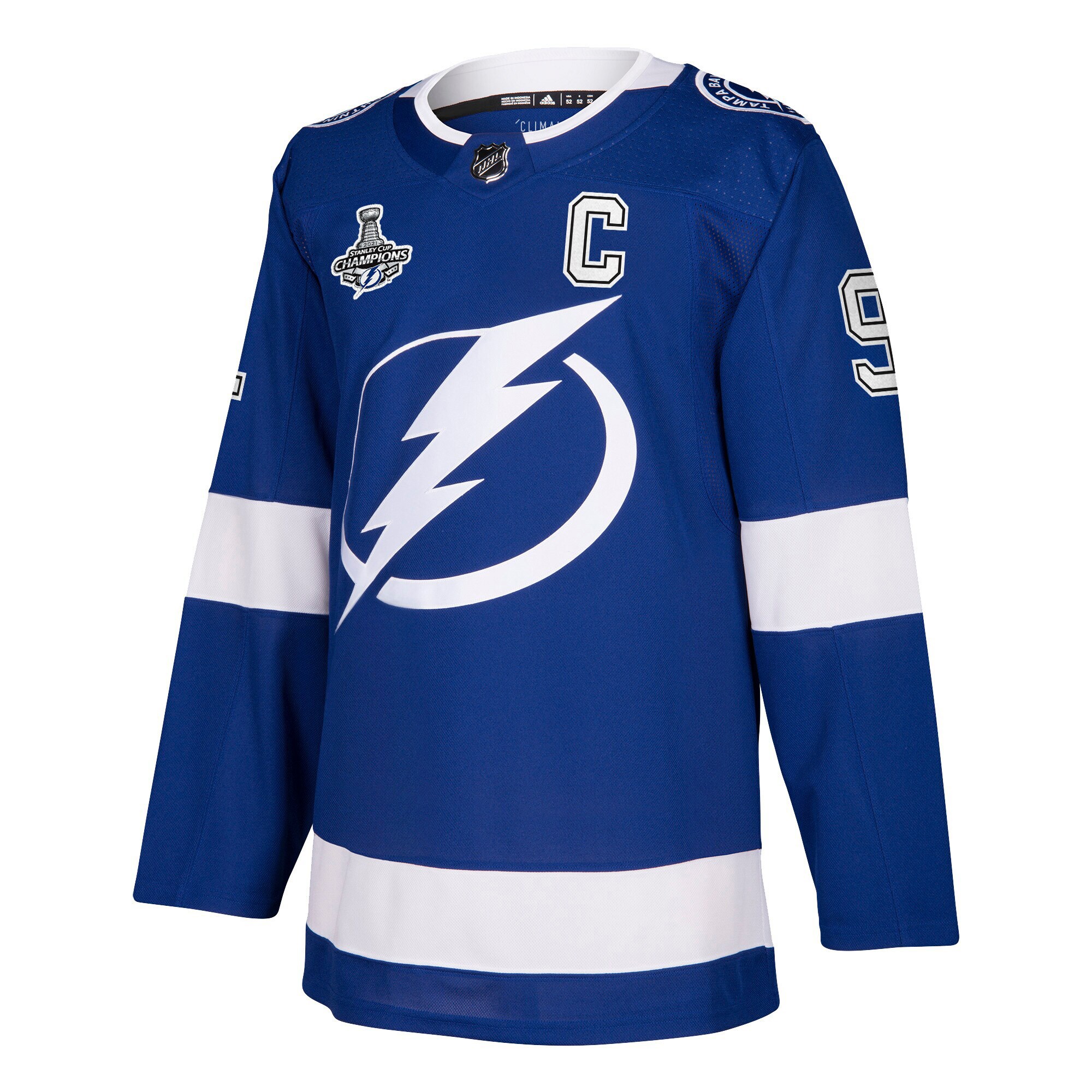 Steven Stamkos Tampa Bay Lightning adidas 2021 Stanley Cup Champions Authentic Player Jersey - Blue - vstockx