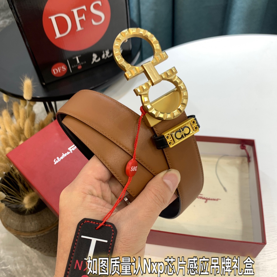 Streetwear Belt Ferragamo 319641 size:3.5cm - vstockx