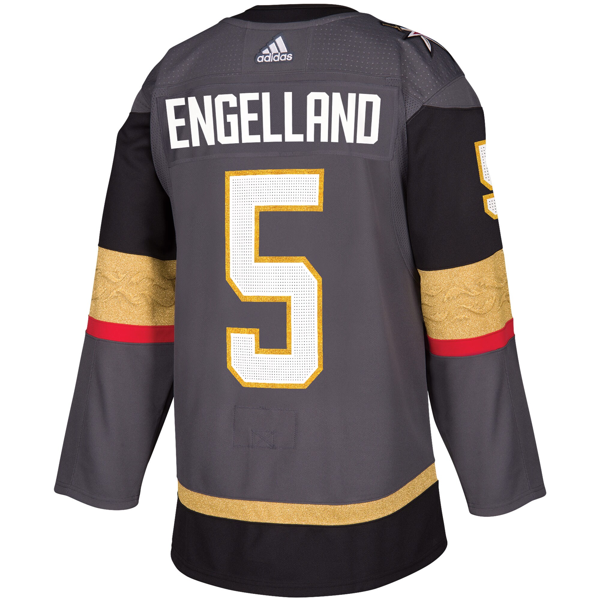 Deryk Engelland Vegas Golden Knights adidas Alternate Authentic Player Jersey - Gray - vstockx