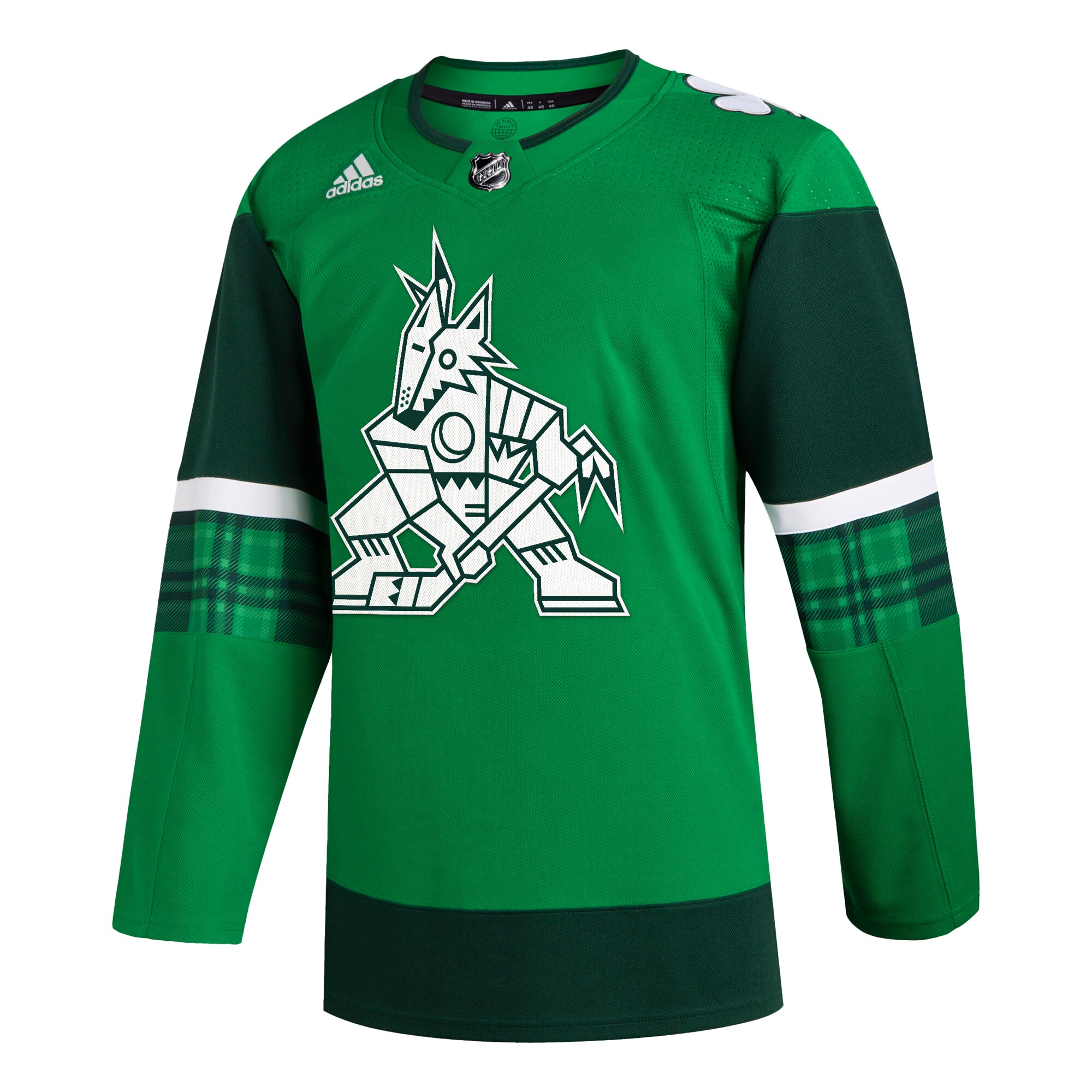 Arizona Coyotes adidas 2023 St. Patrick's Day Primegreen Authentic Jersey - Kelly Green - vstockx