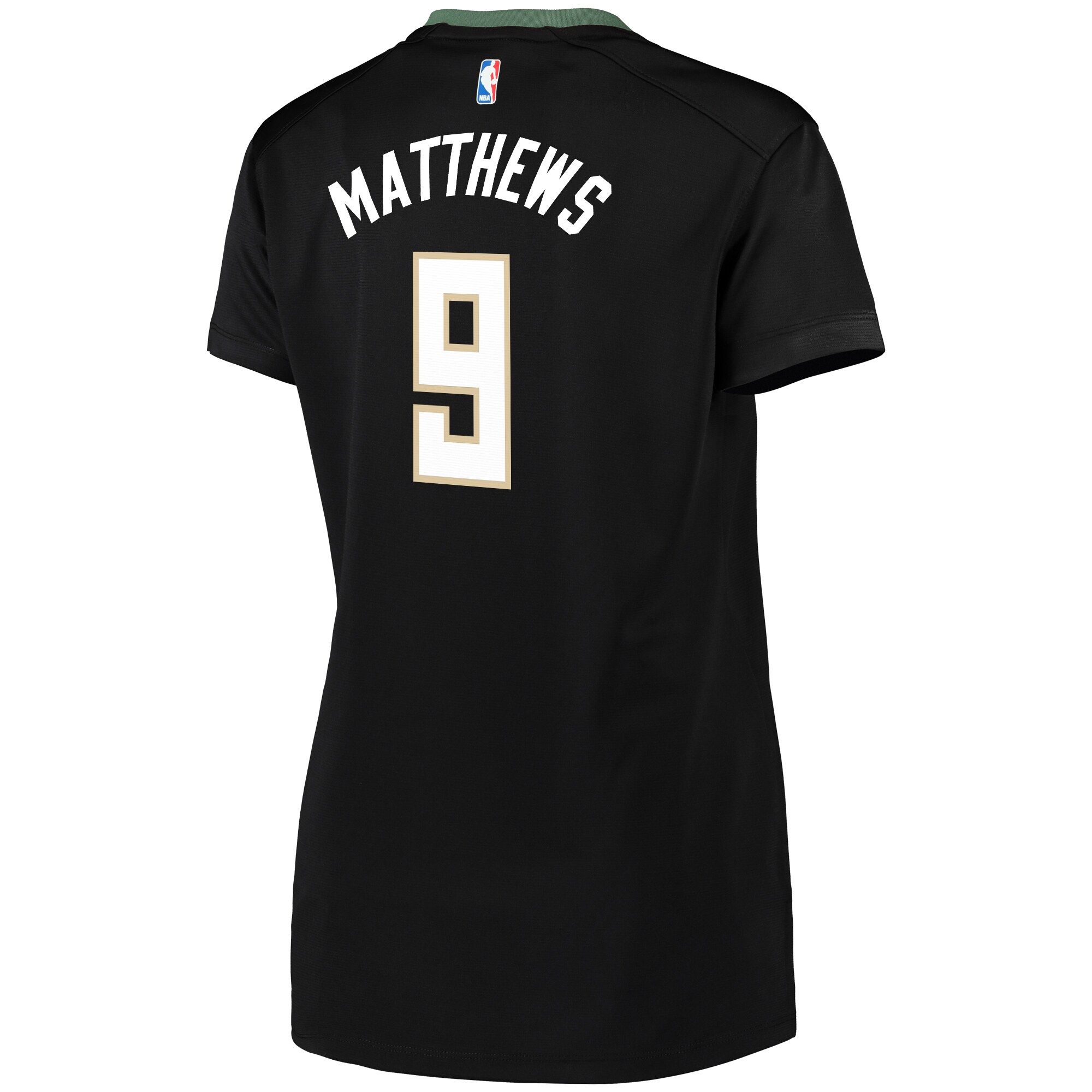 Wesley Matthews Milwaukee Bucks Fanatics Branded Women's Fast Break Replica Jersey Black - Statement Edition - vstockx