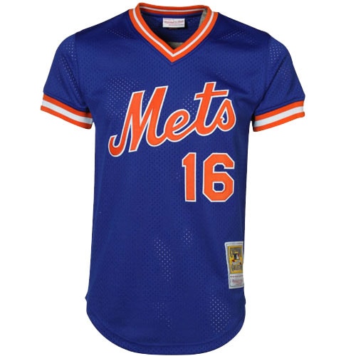 Dwight Gooden New York Mets Mitchell & Ness Cooperstown Mesh Batting Practice Jersey - Royal - vstockx