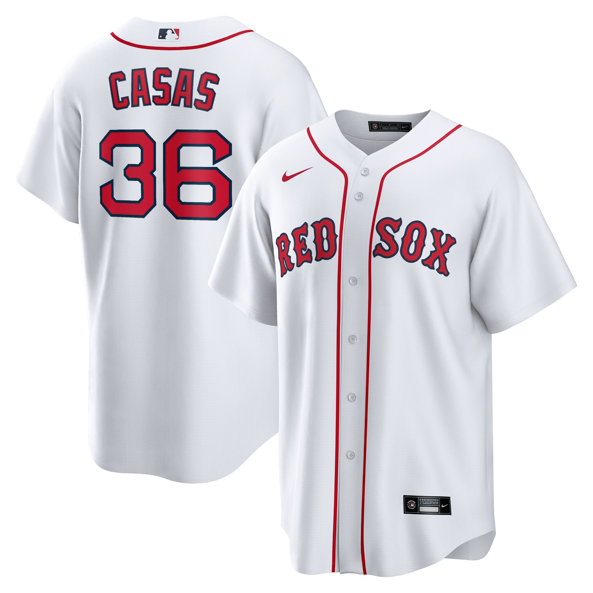 Triston Casas Boston Red Sox Nike Home Replica Jersey - White - vstockx