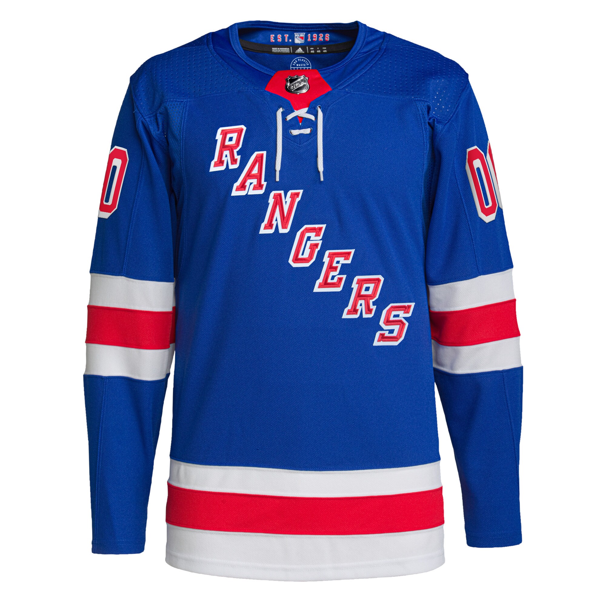 New York Rangers adidas Home Primegreen Authentic Pro Custom Jersey - Royal - vstockx