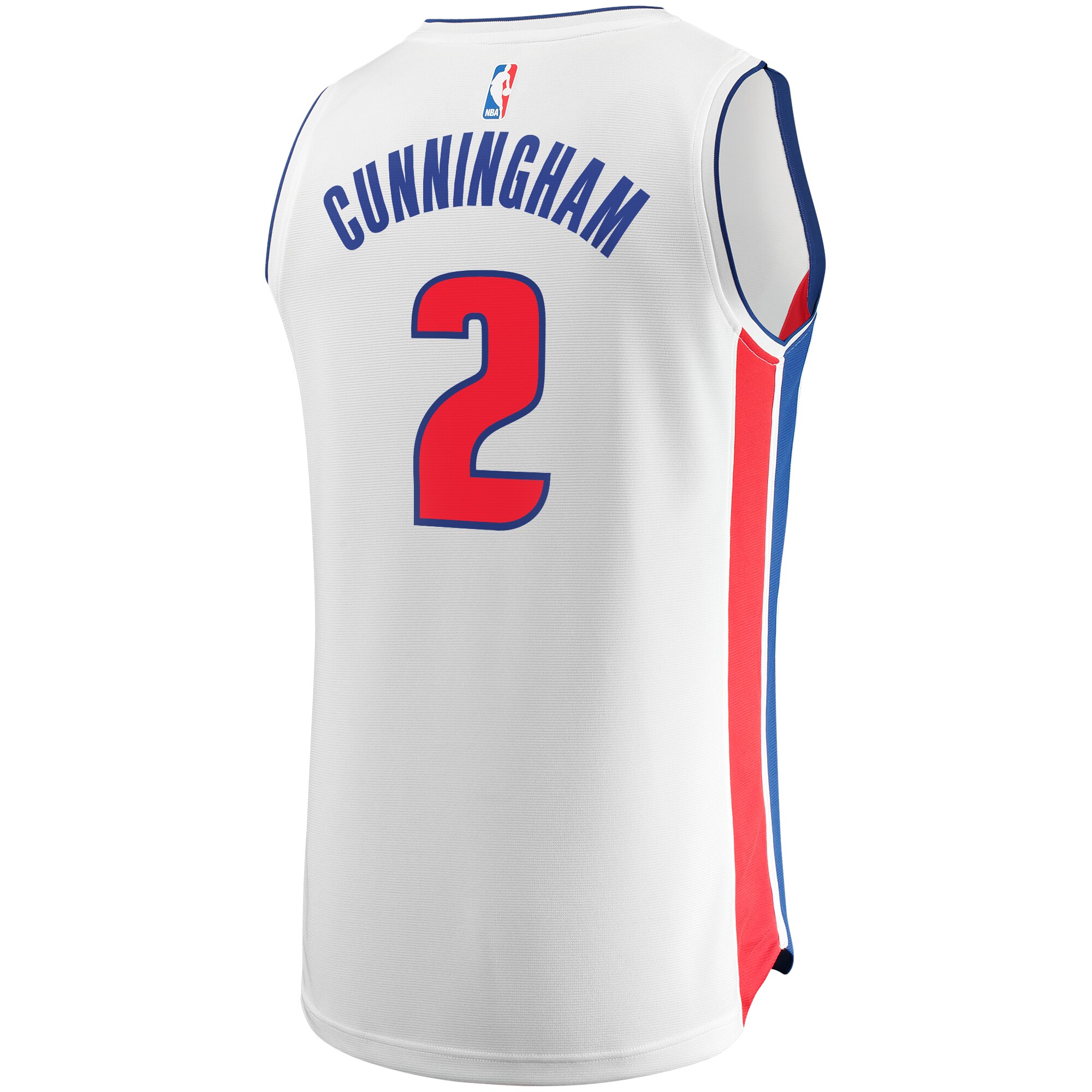 Cade Cunningham Detroit Pistons Fanatics Branded Fast Break Replica Jersey - Association Edition - White - vstockx