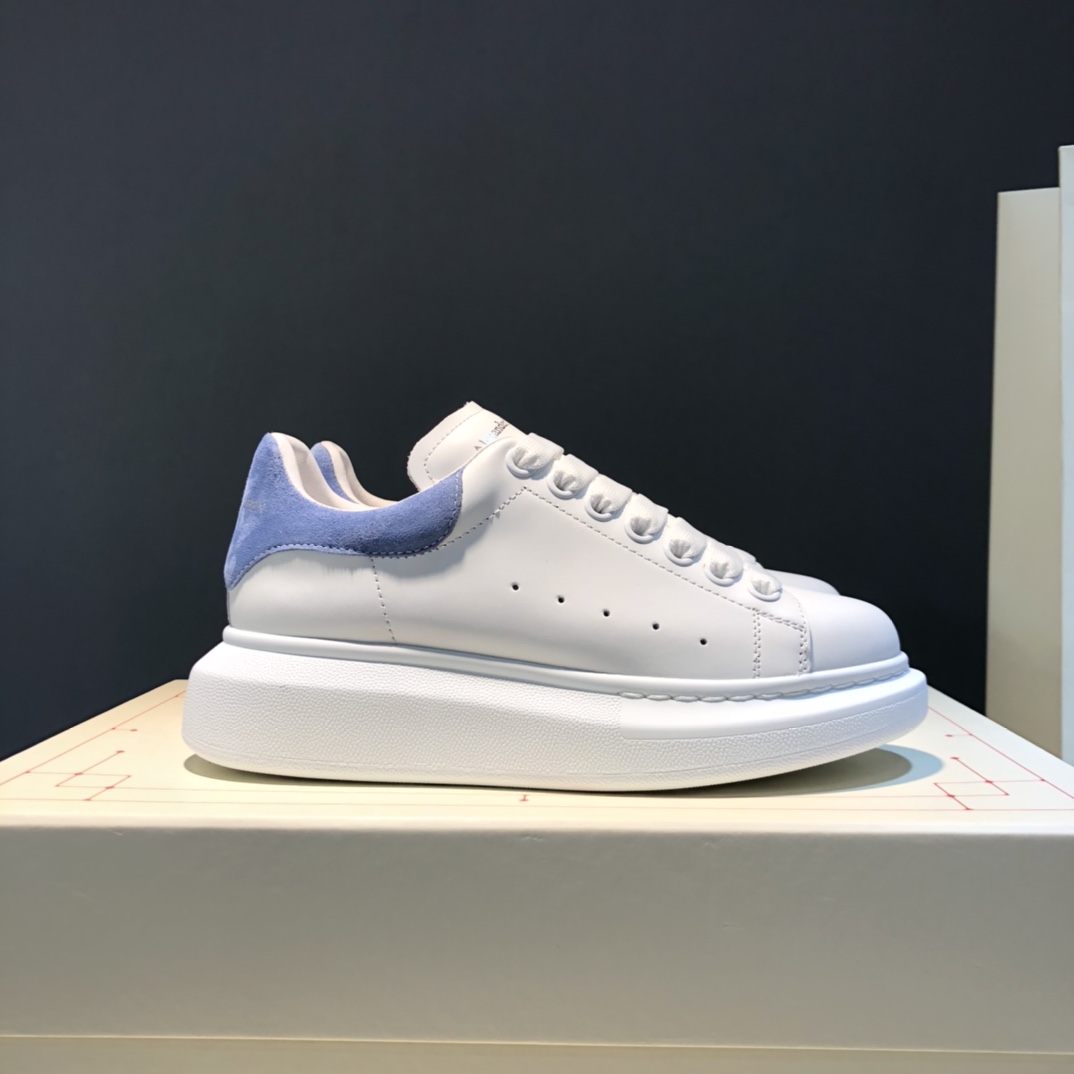 Alexander McQueen Oversized White Electric Blue (W) - vstockx