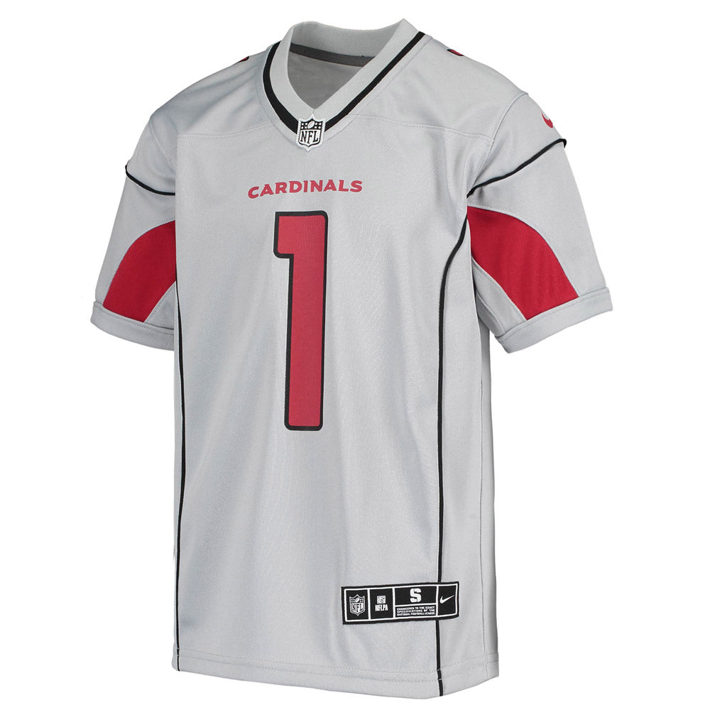 Youth Arizona Cardinals Kyler Murray Inverted Team Game Jersey Silver - vstockx
