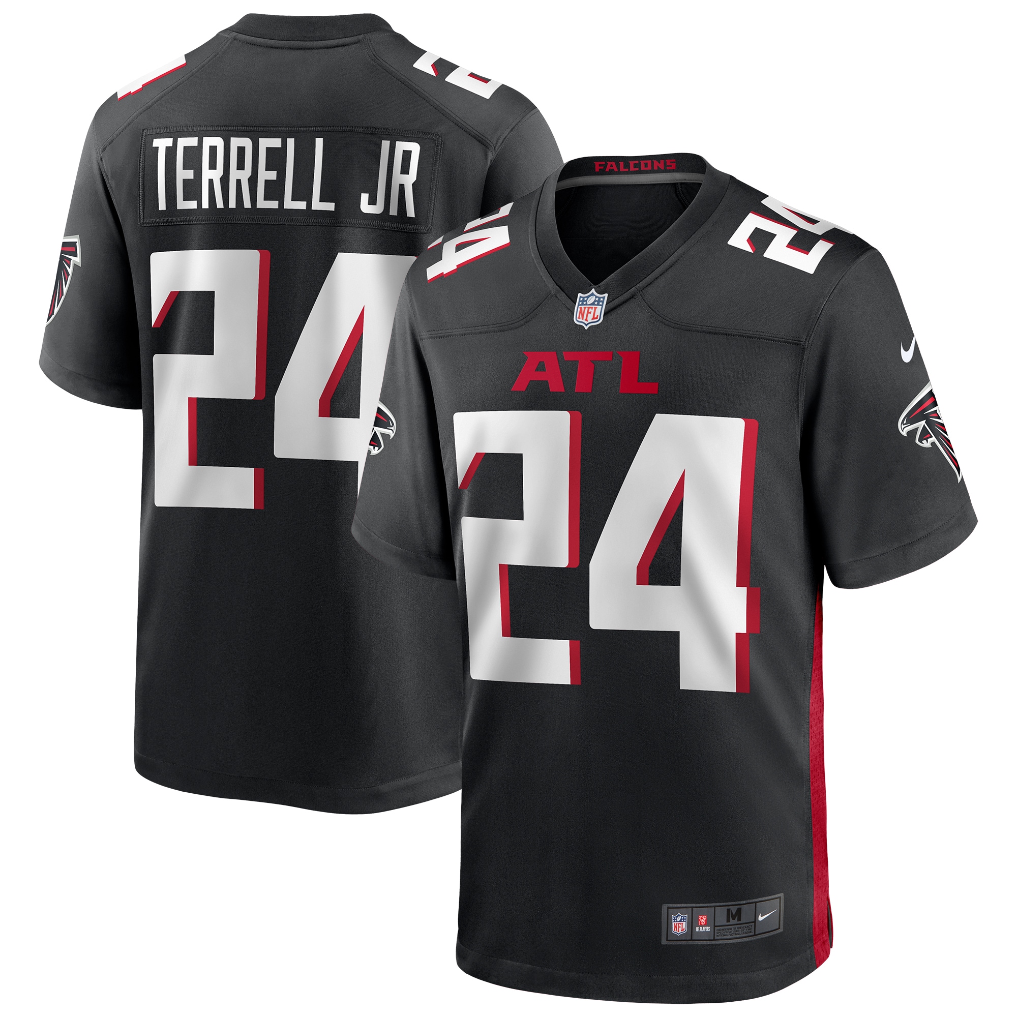 A.J. Terrell Jr. Atlanta Falcons Nike Player Game Jersey - Black - vstockx