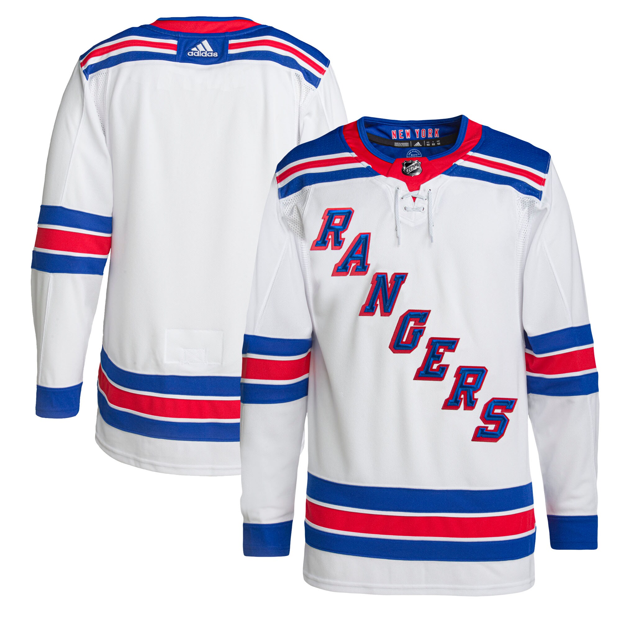 New York Rangers adidas Away Primegreen Authentic Pro Jersey - White - vstockx