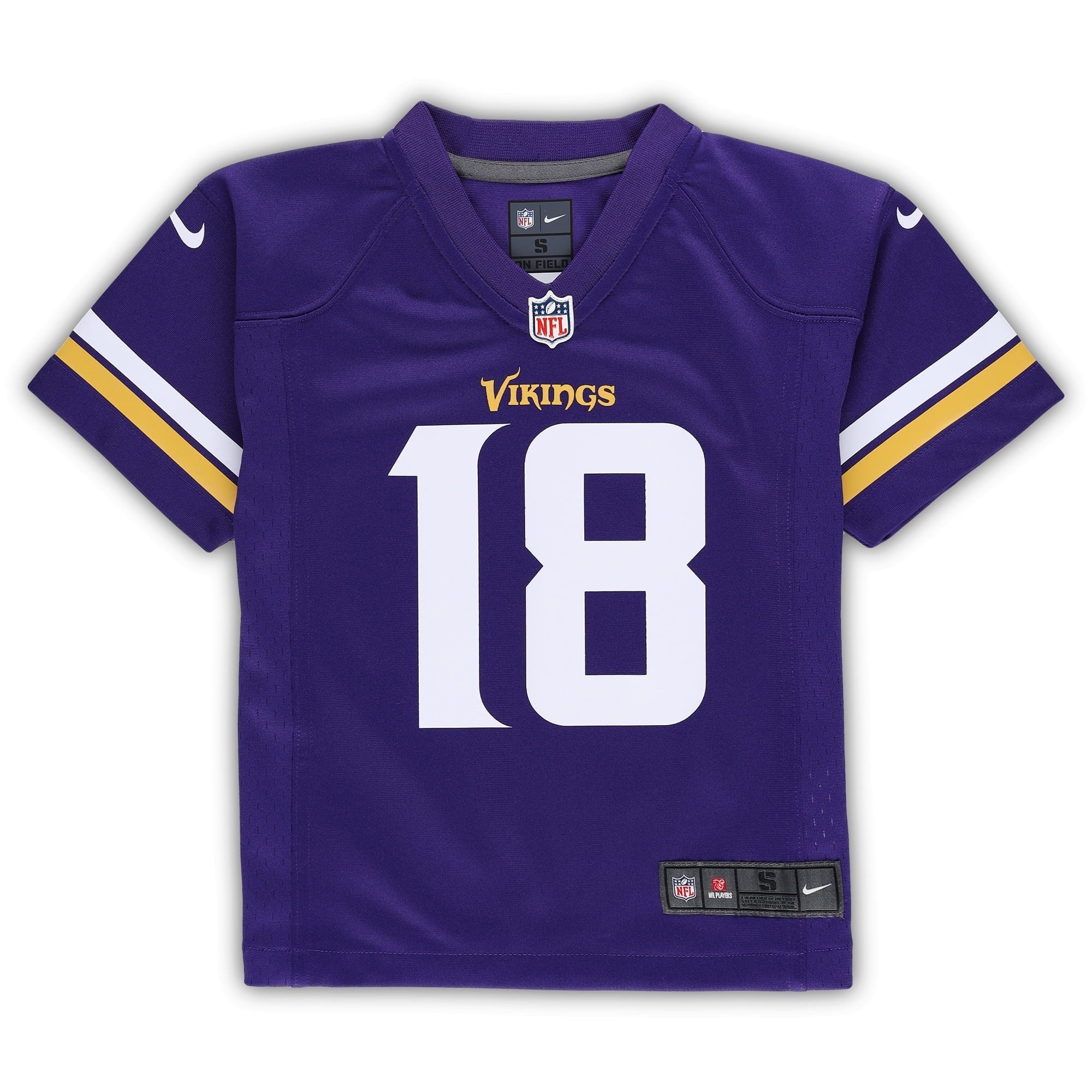Preschool Nike Justin Jefferson Purple Minnesota Vikings Game Jersey - vstockx