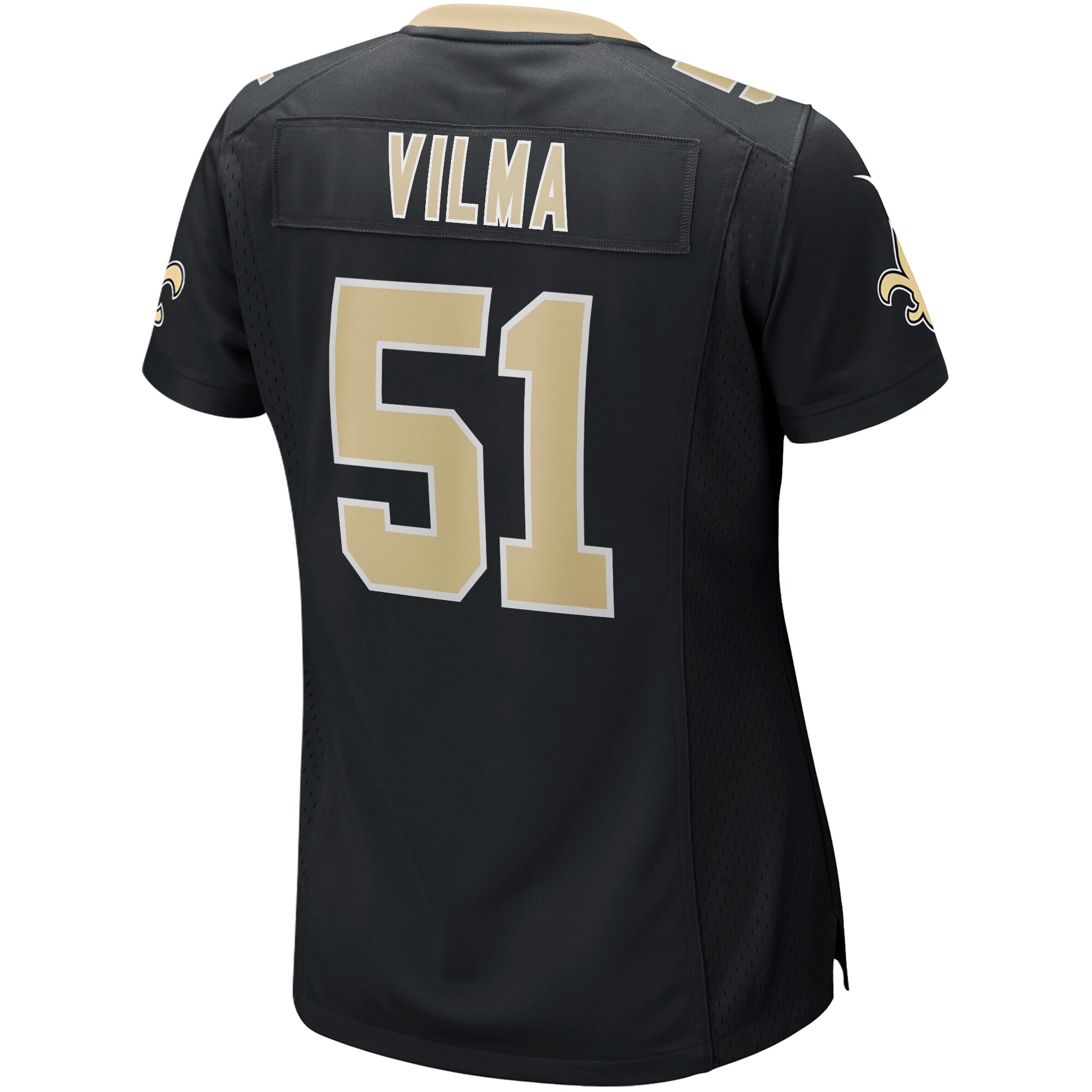 Jonathan Vilma New Orleans Saints Nike Women's Game Retired Player Jersey - Black - vstockx