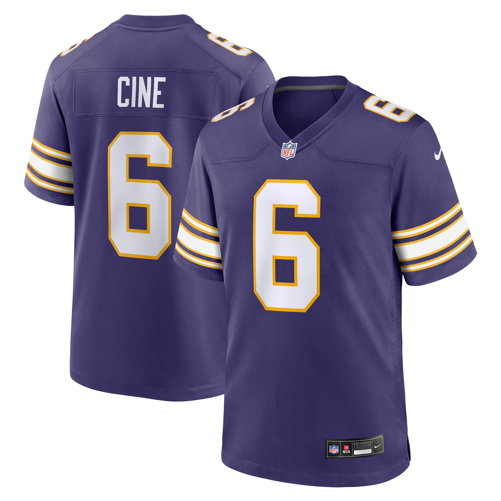 Lewis Cine Minnesota Vikings Nike Classic Player Game Jersey - Purple - vstockx