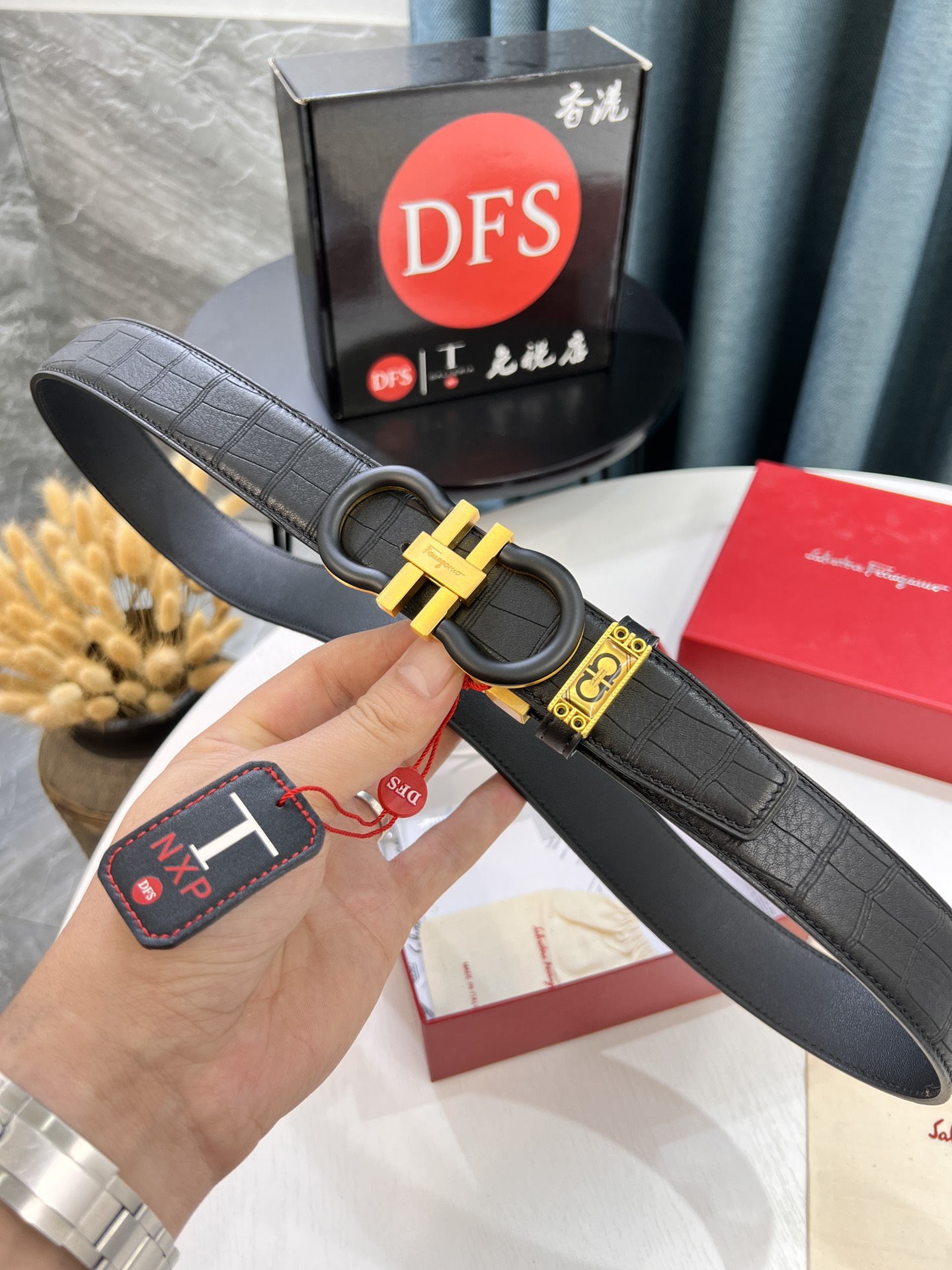 Streetwear Belt Ferragamo 319588 size:3.5cm - vstockx