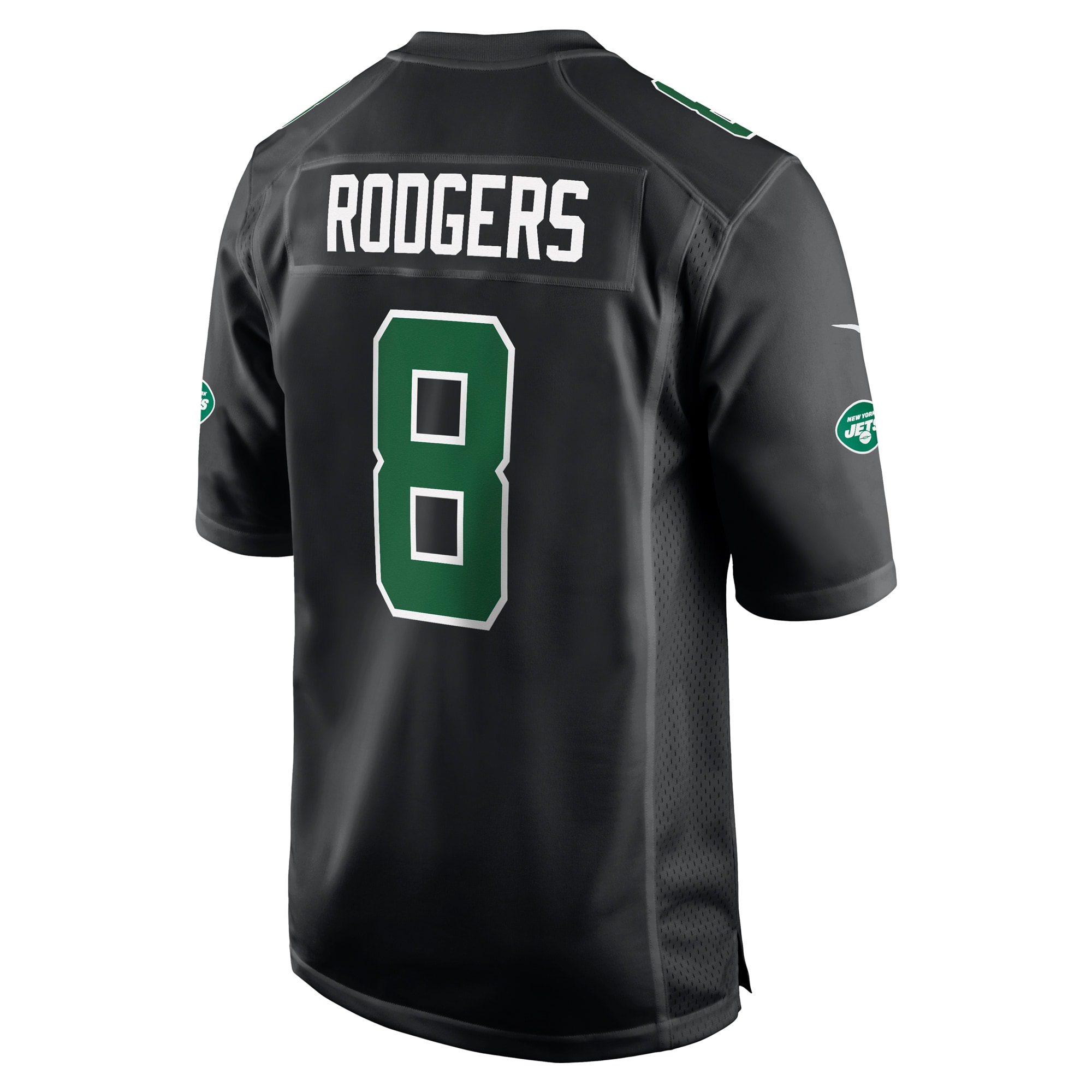 Aaron Rodgers New York Jets Nike Fashion Game Jersey - Black - vstockx