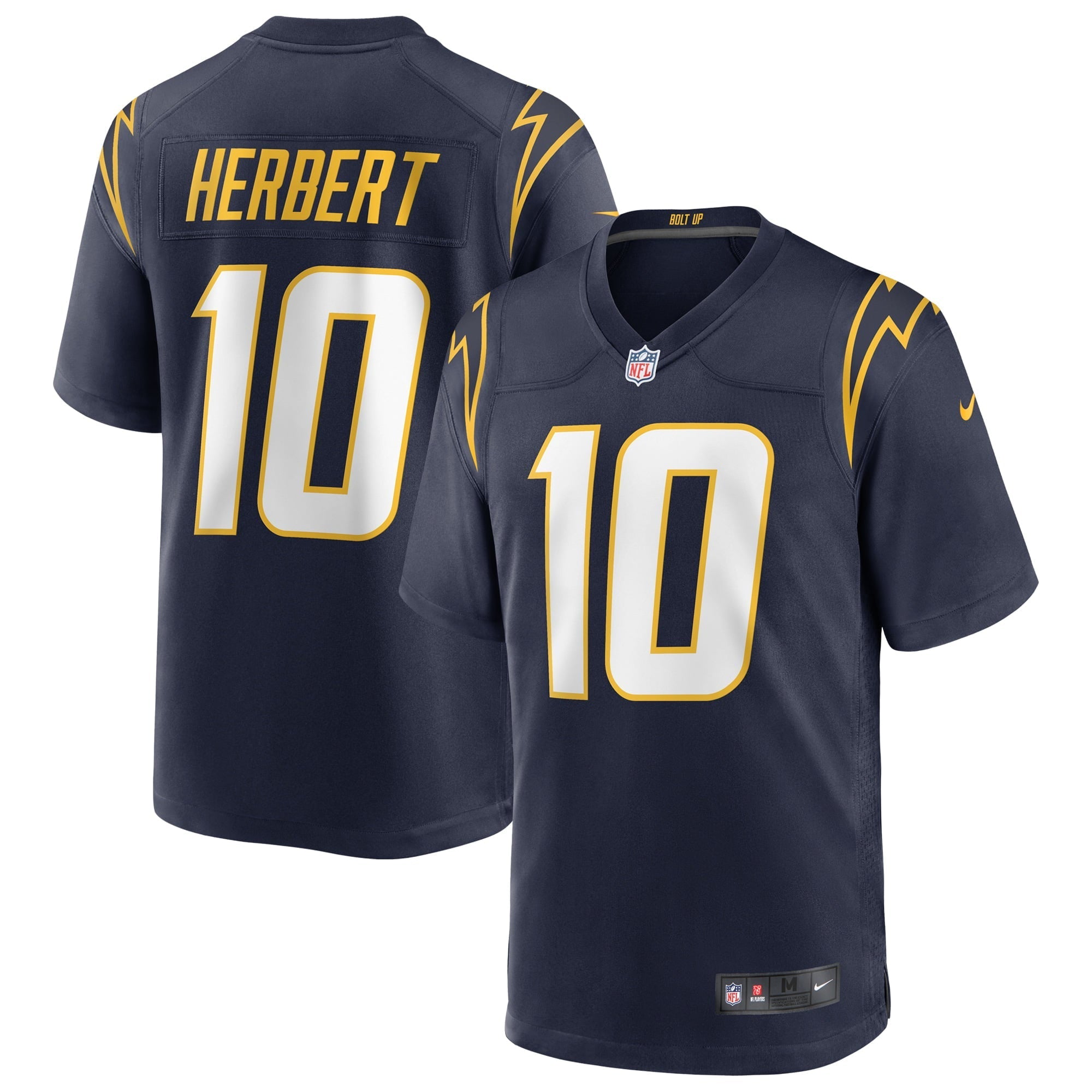 Men's Nike Justin Herbert Navy Los Angeles Chargers Alternate Game Jersey - vstockx