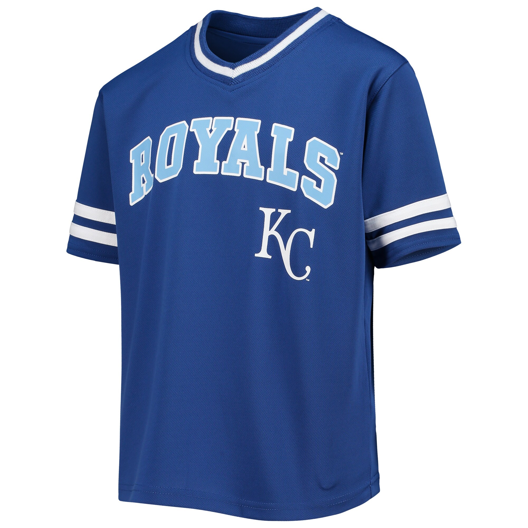 Youth Salvador Perez Royal Kansas City Royals Player Logo Jersey - vstockx