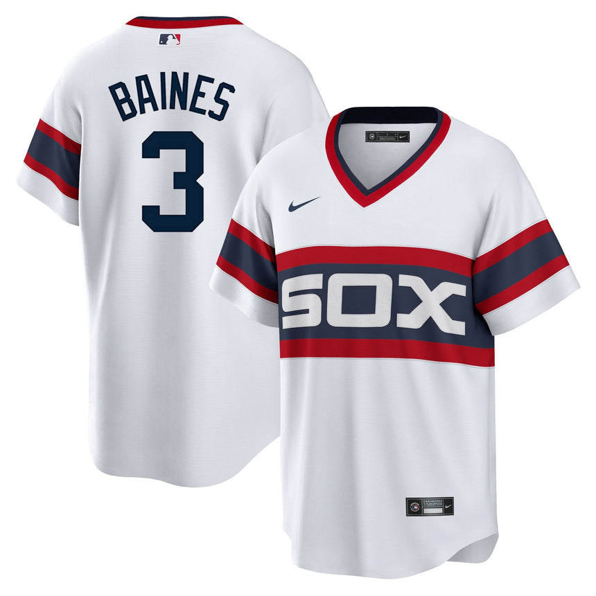 Men's Harold Baines Chicago White Sox Sunday 1983 Alternate White Premium Stitch Replica Jersey - vstockx