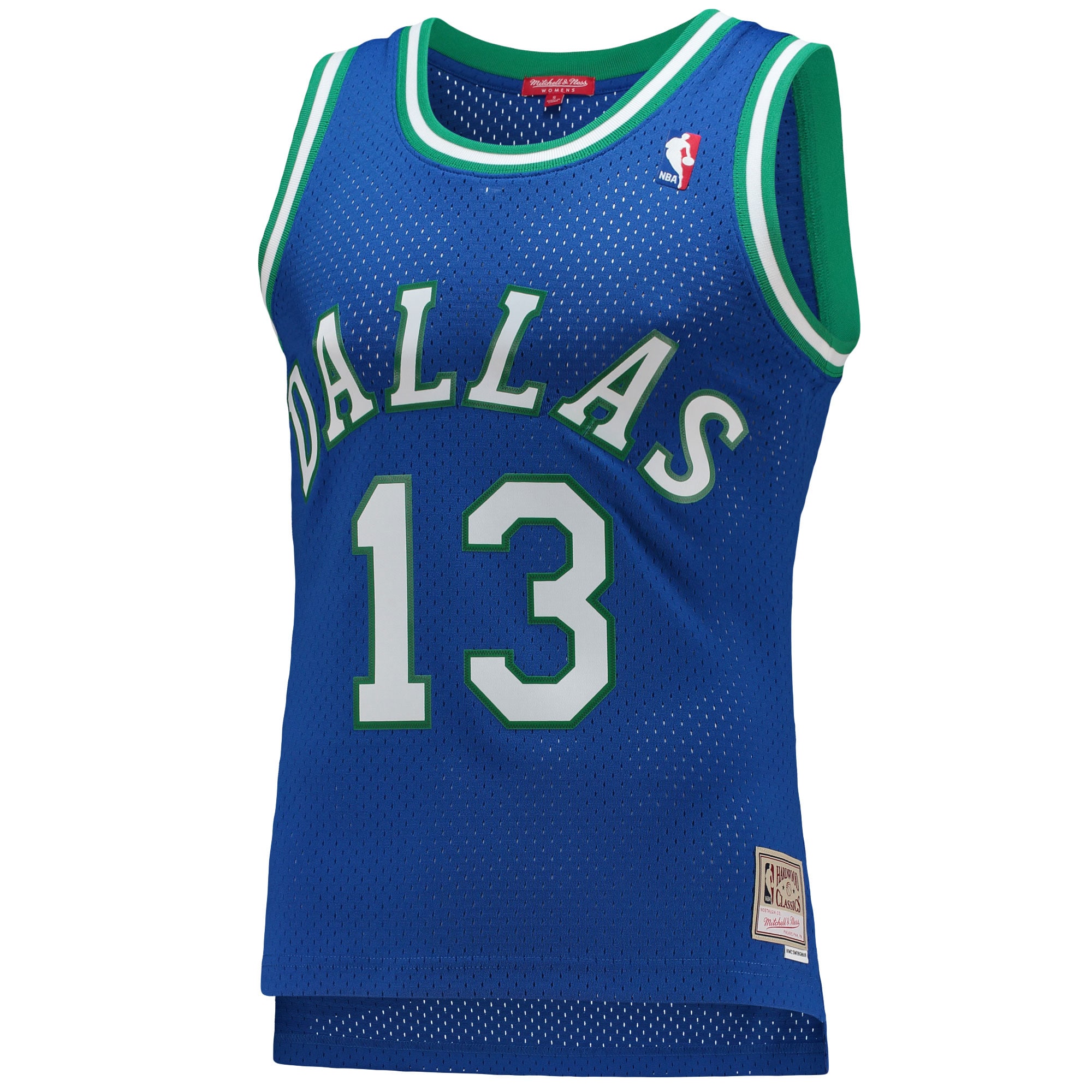 Steve Nash Dallas Mavericks Mitchell & Ness Women's 1998-99 Hardwood Classics Swingman Jersey - Blue - vstockx