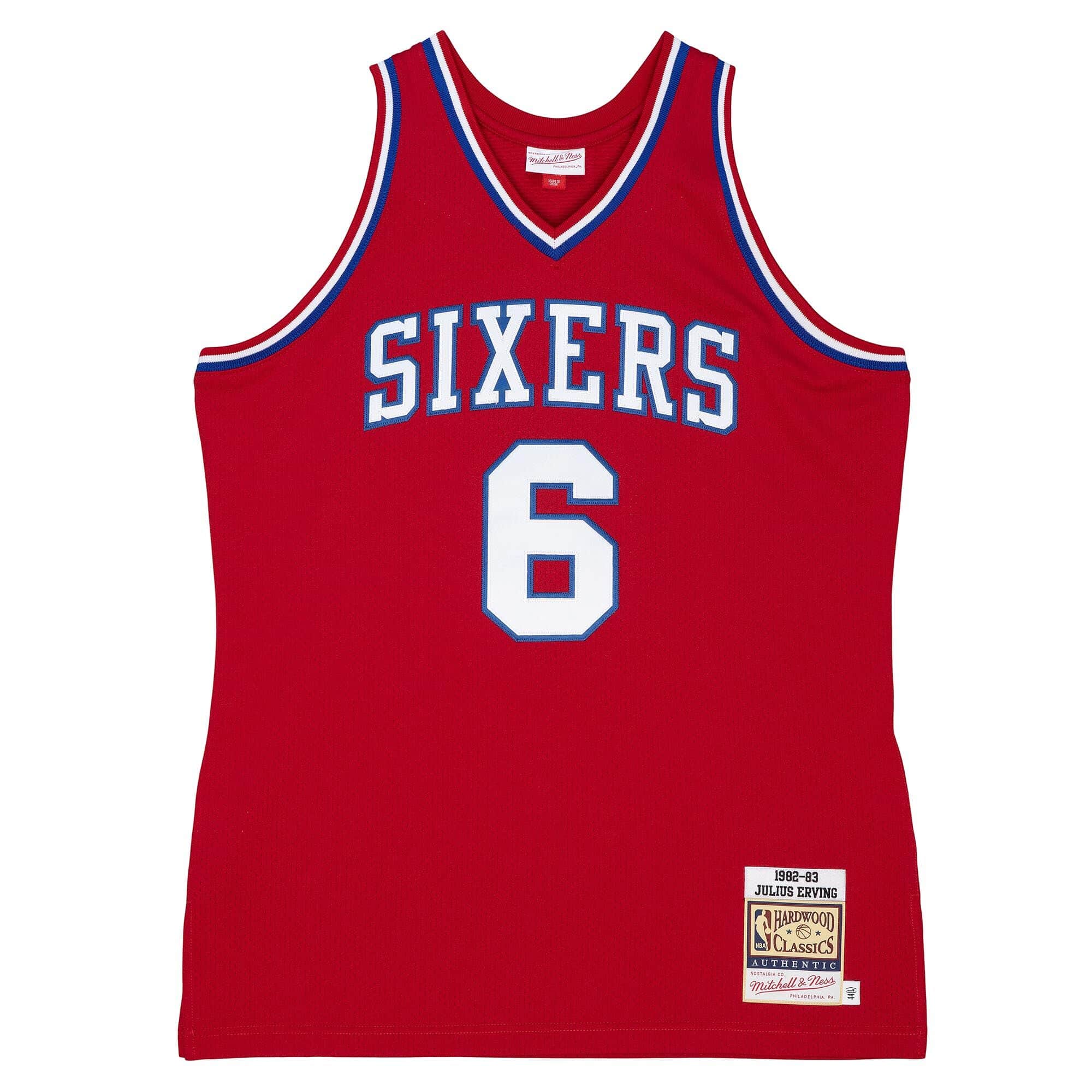 Authentic Julius Erving Philadelphia 76ers 1982-83 Jersey - vstockx