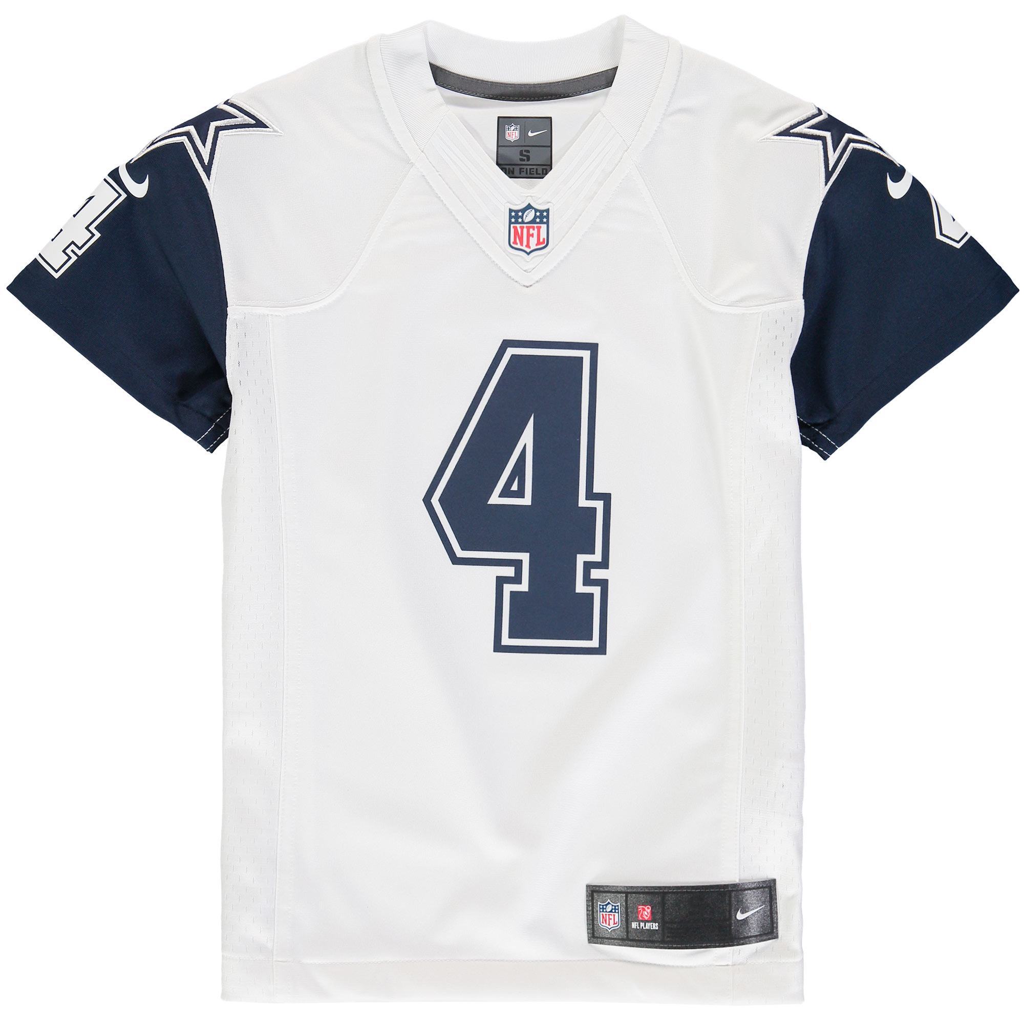 Dak Prescott Dallas Cowboys Nike Youth Color Rush Game Jersey - White - vstockx