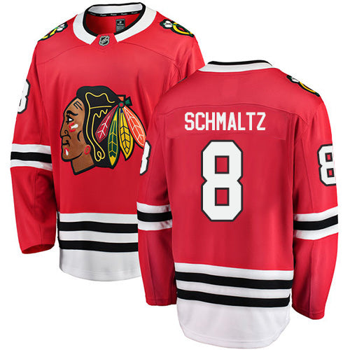 Men's Nick Schmaltz Chicago Blackhawks Fanatics Branded Red Home Breakaway Jersey - vstockx