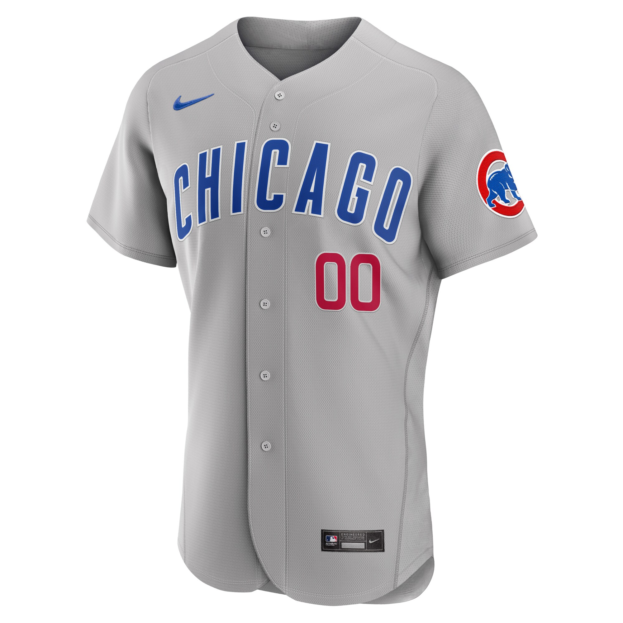 Chicago Cubs Nike Road Authentic Custom Jersey - Gray - vstockx
