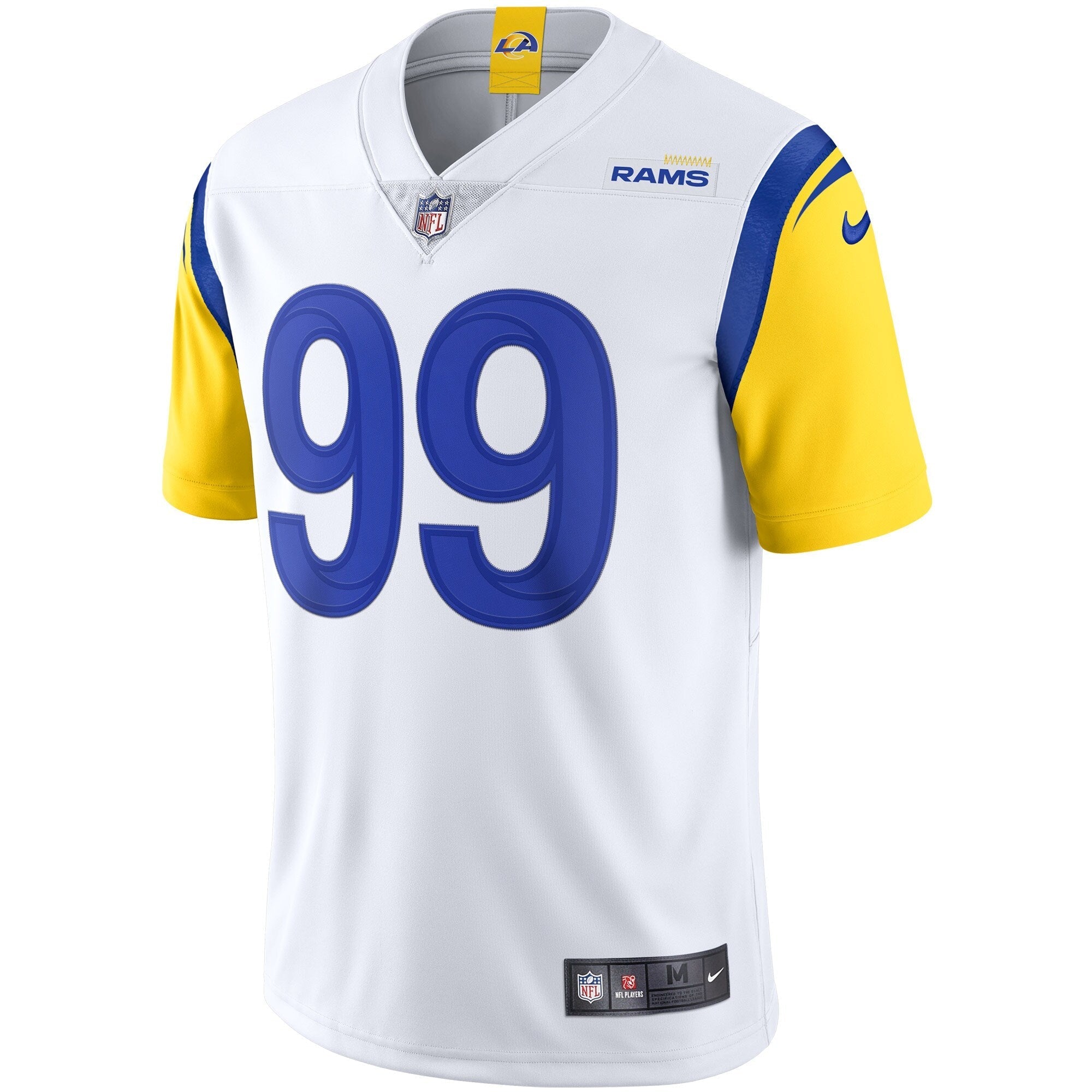 Men's Nike White Aaron Donald Los Angeles Rams Alternate Vapor Limited Jersey - vstockx