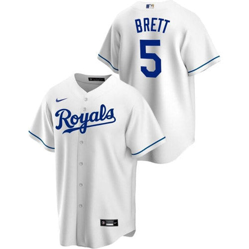 Youth Kansas City Royals George Brett Replica Home Jersey - White - vstockx