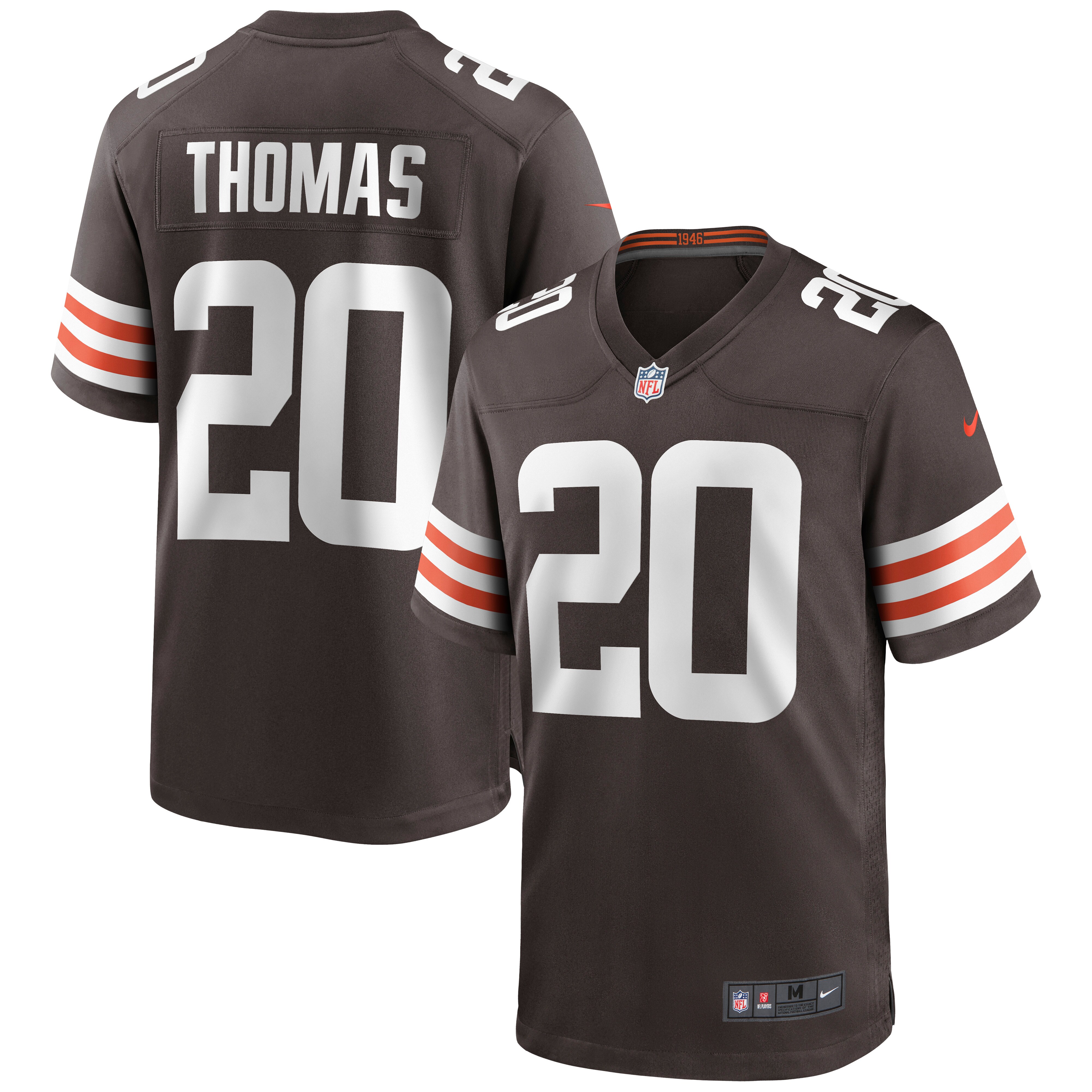 Tavierre Thomas Cleveland Browns Nike Game Jersey - Brown - vstockx