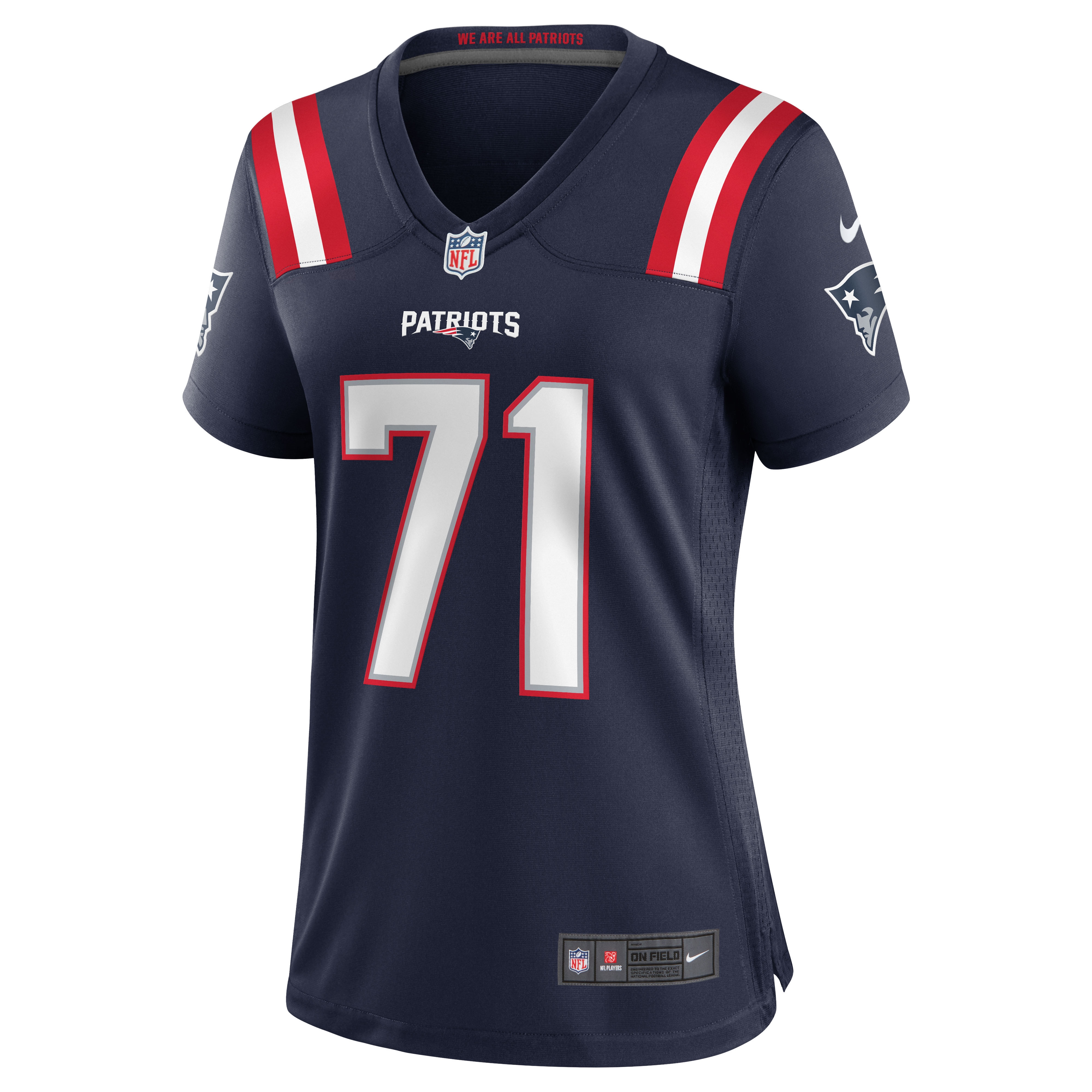 Mike Onwenu New England Patriots Nike Women's Team Game Jersey - Navy - vstockx