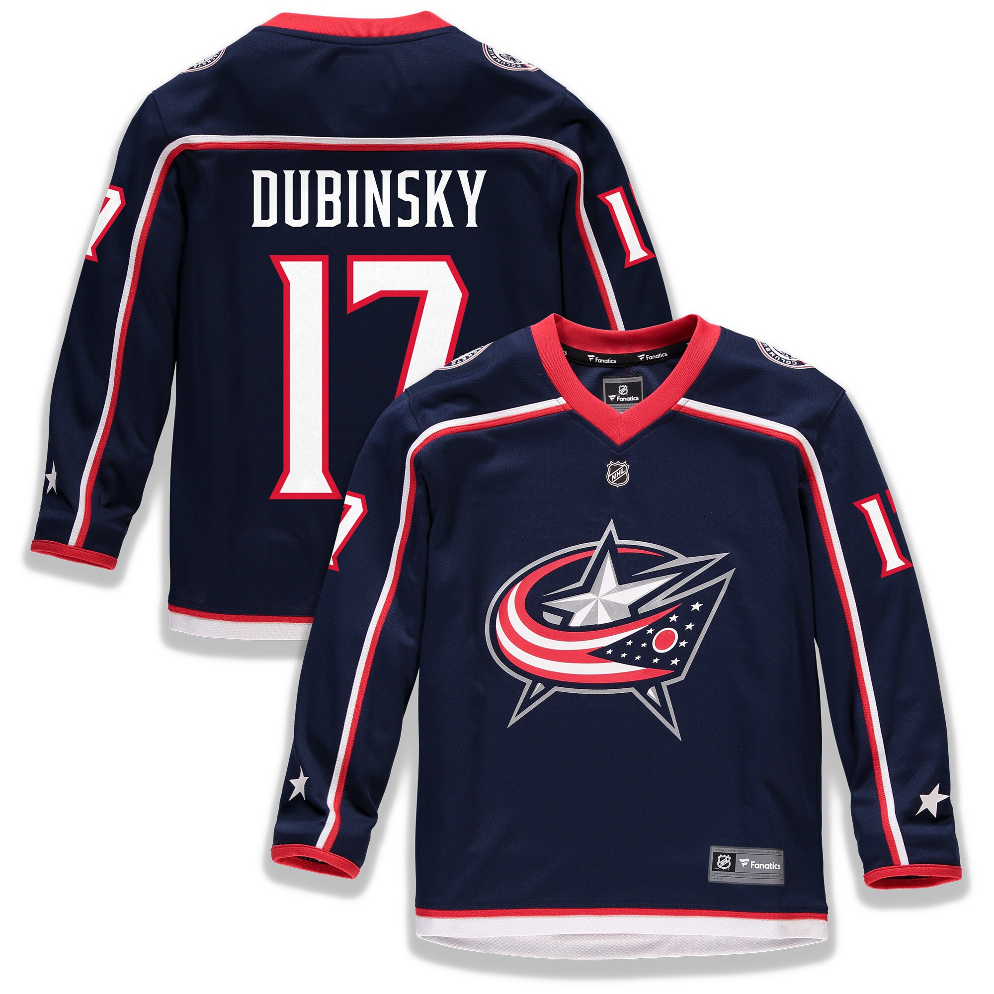 Brandon Dubinsky Columbus Blue Jackets Fanatics Branded Youth Home Replica Player Jersey - Navy - vstockx