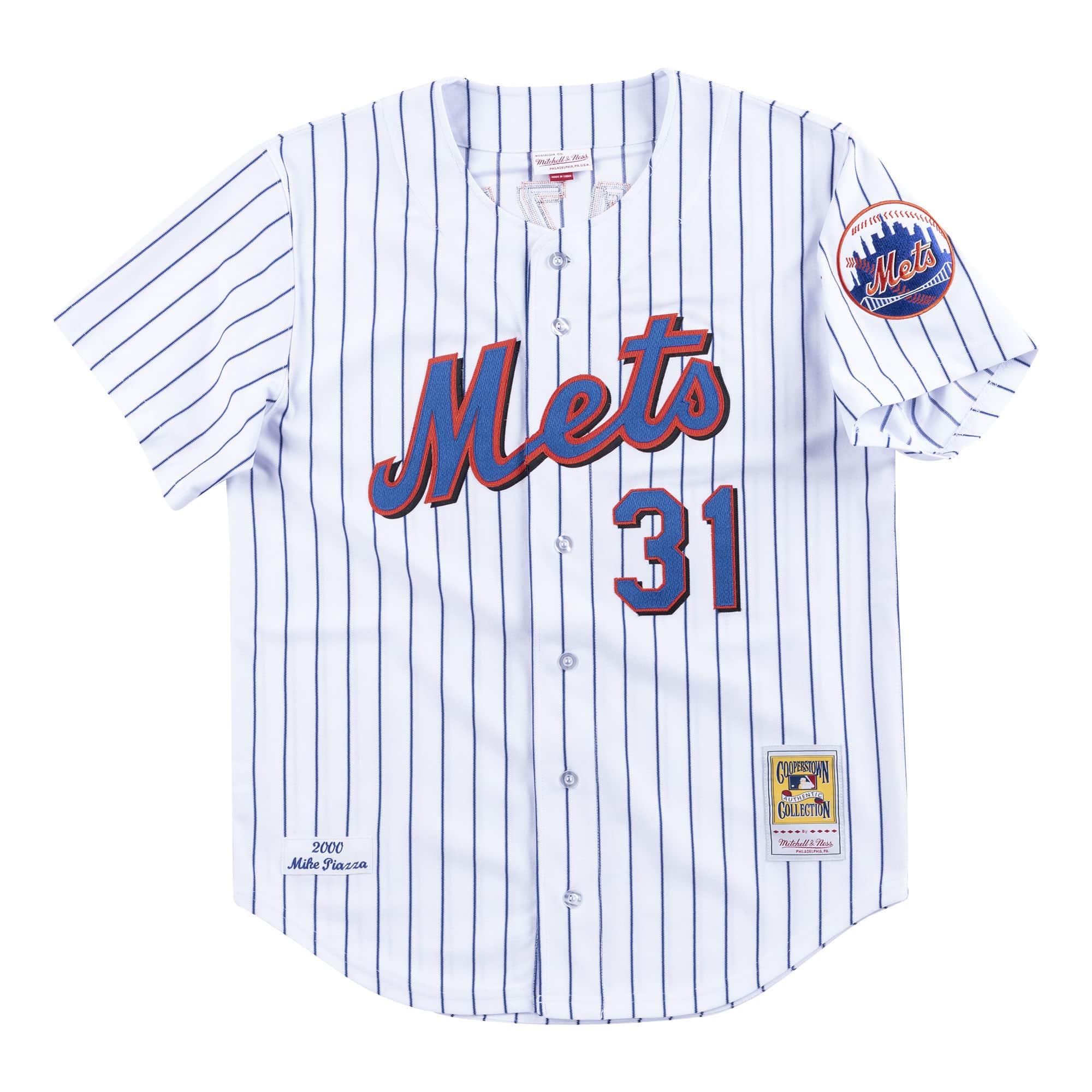 Authentic Mike Piazza New York Mets Home 2000 Jersey - vstockx