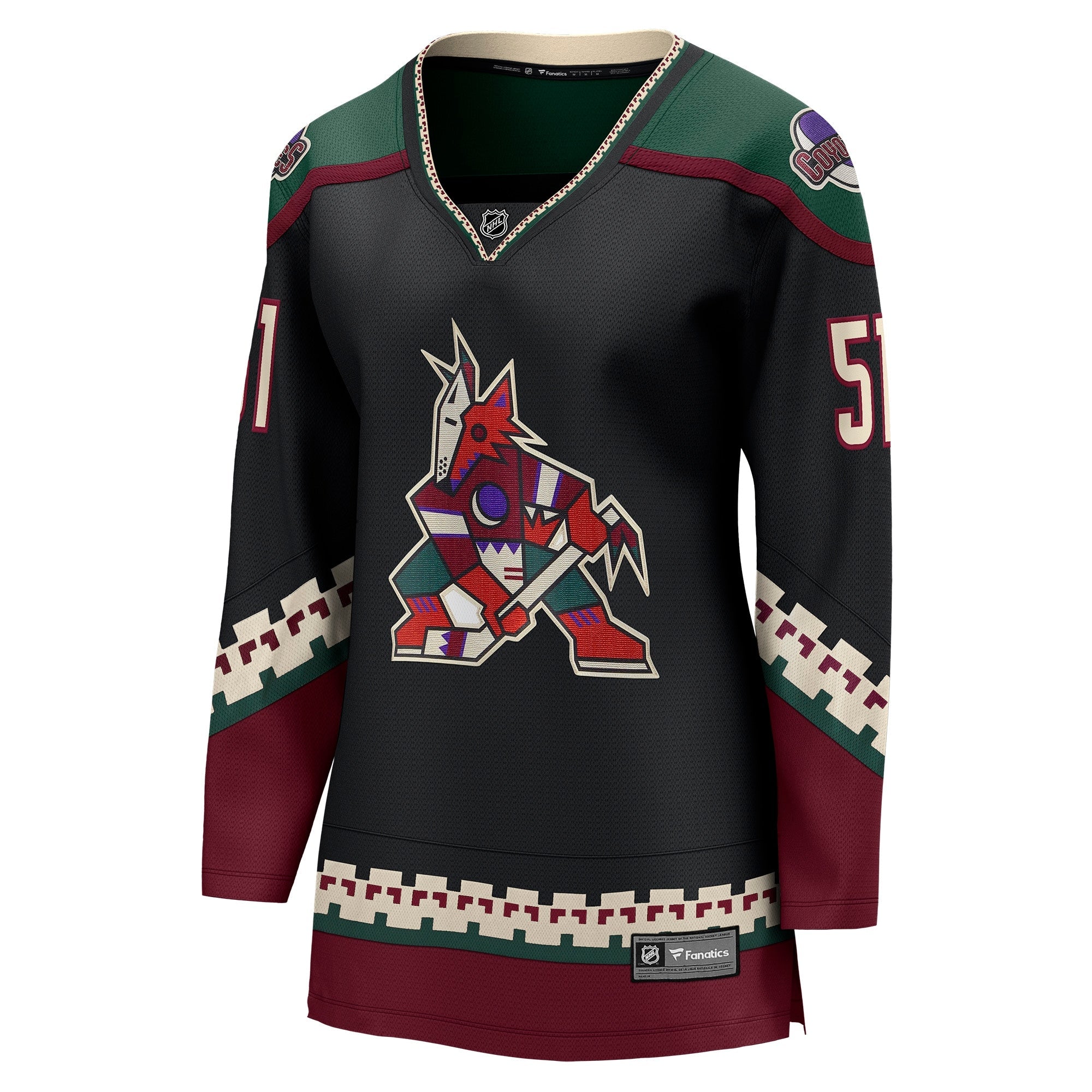 Women's Fanatics Branded Troy Stecher Black Arizona Coyotes Home Breakaway Player Jersey - vstockx
