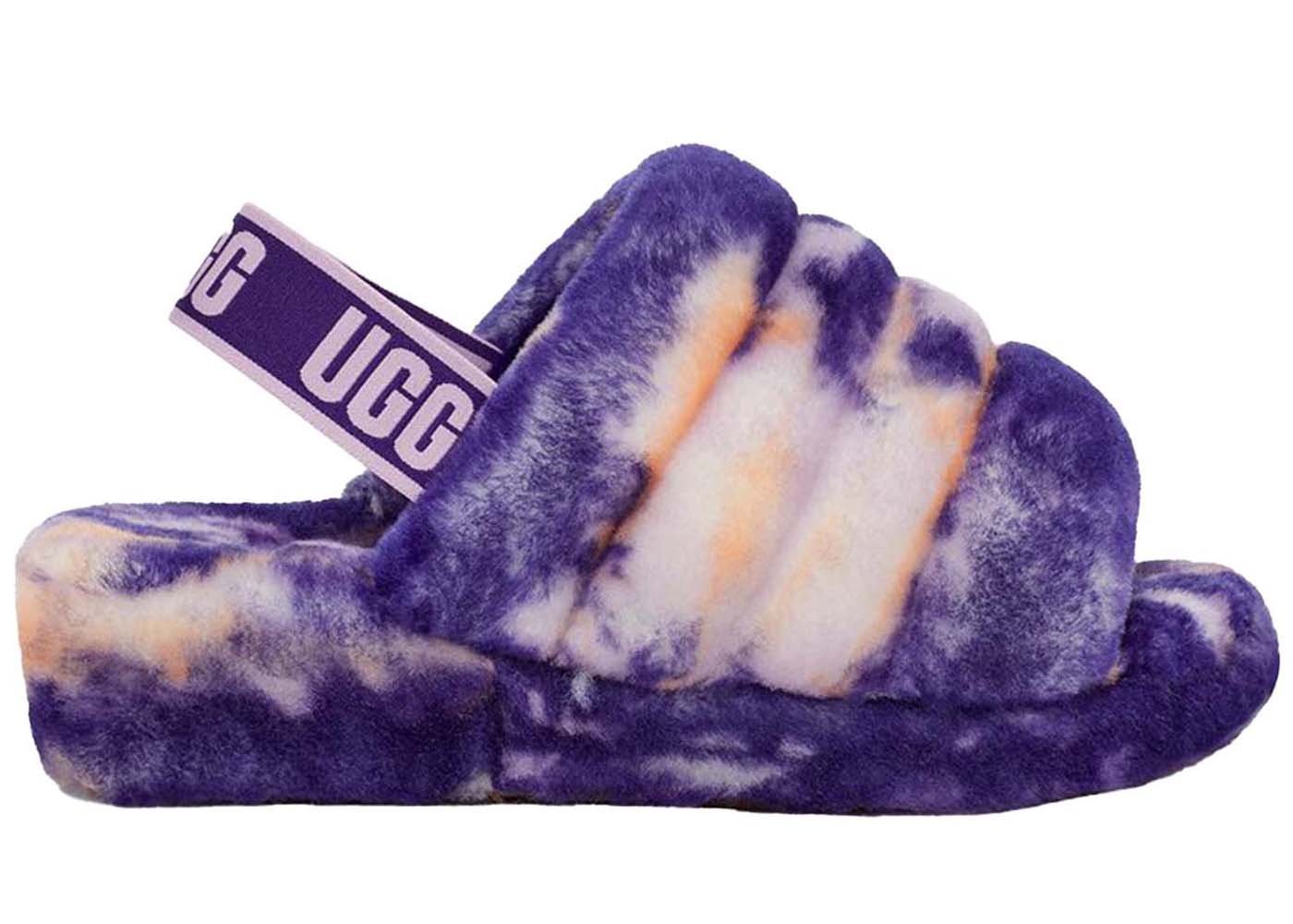UGG Fluff Yeah Slide Marble Violet Night (Women's) - vstockx