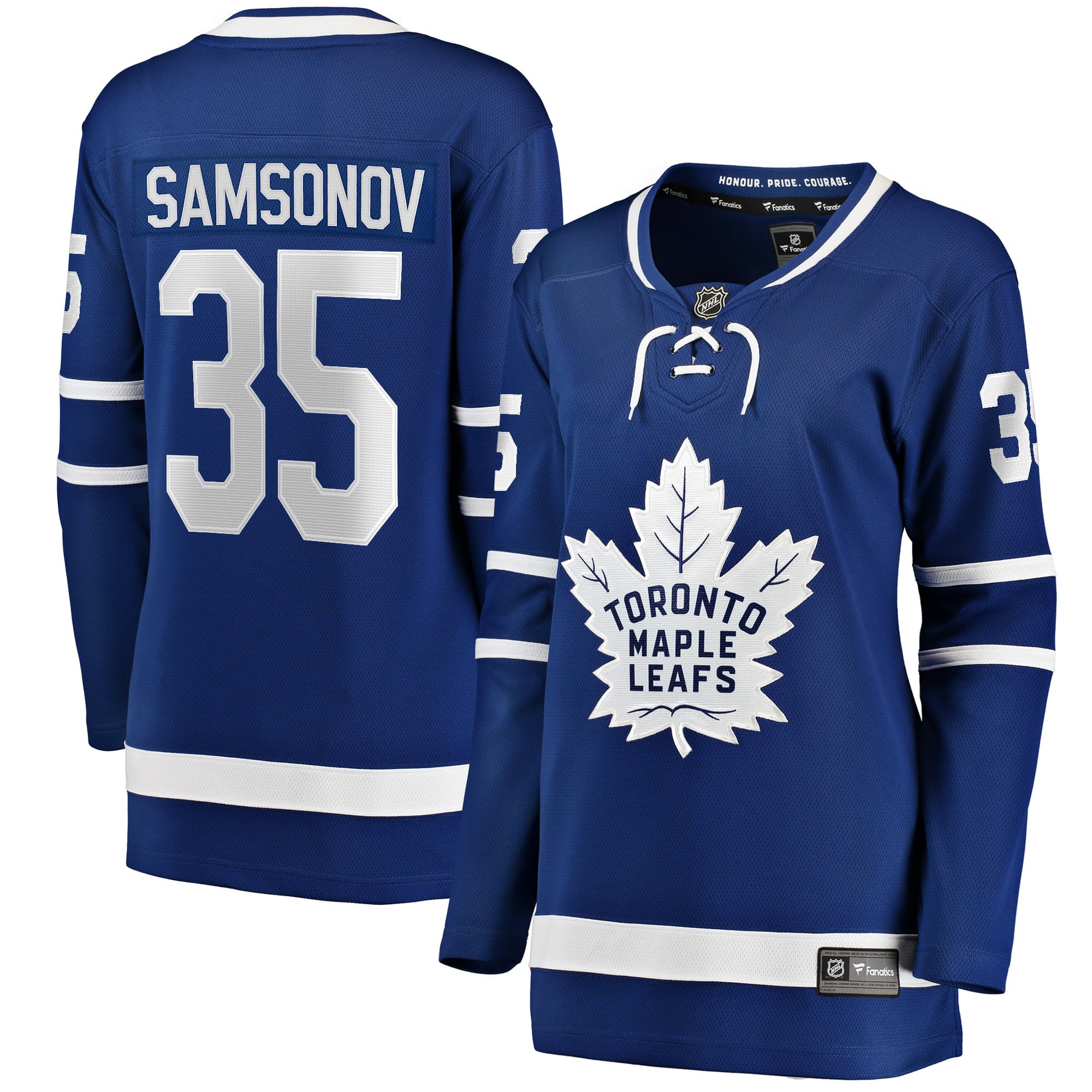 Women's Fanatics Branded Ilya Samsonov Blue Toronto Maple Leafs Home Breakaway Player Jersey - vstockx