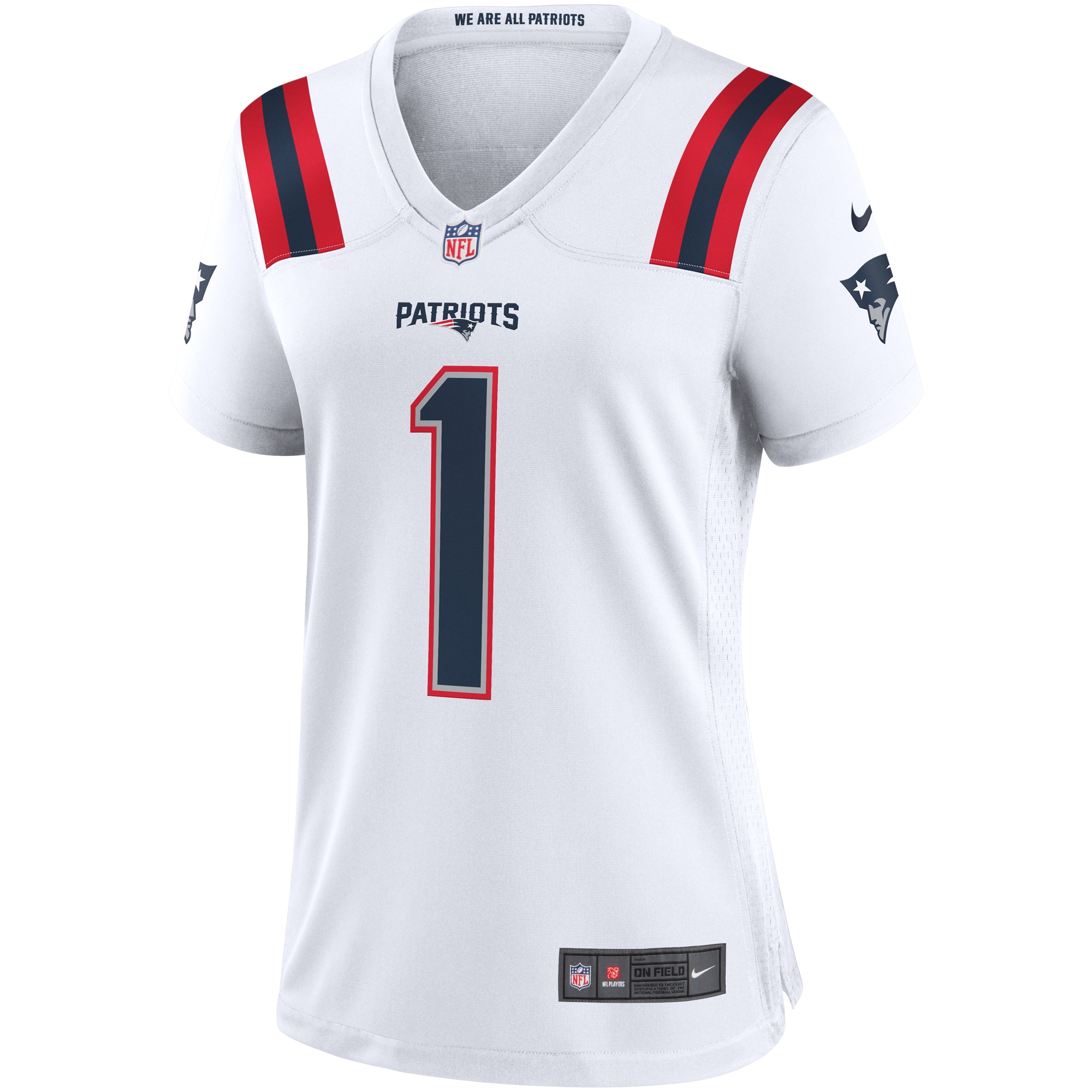 Cam Newton New England Patriots Nike Women's Game Jersey - White - vstockx