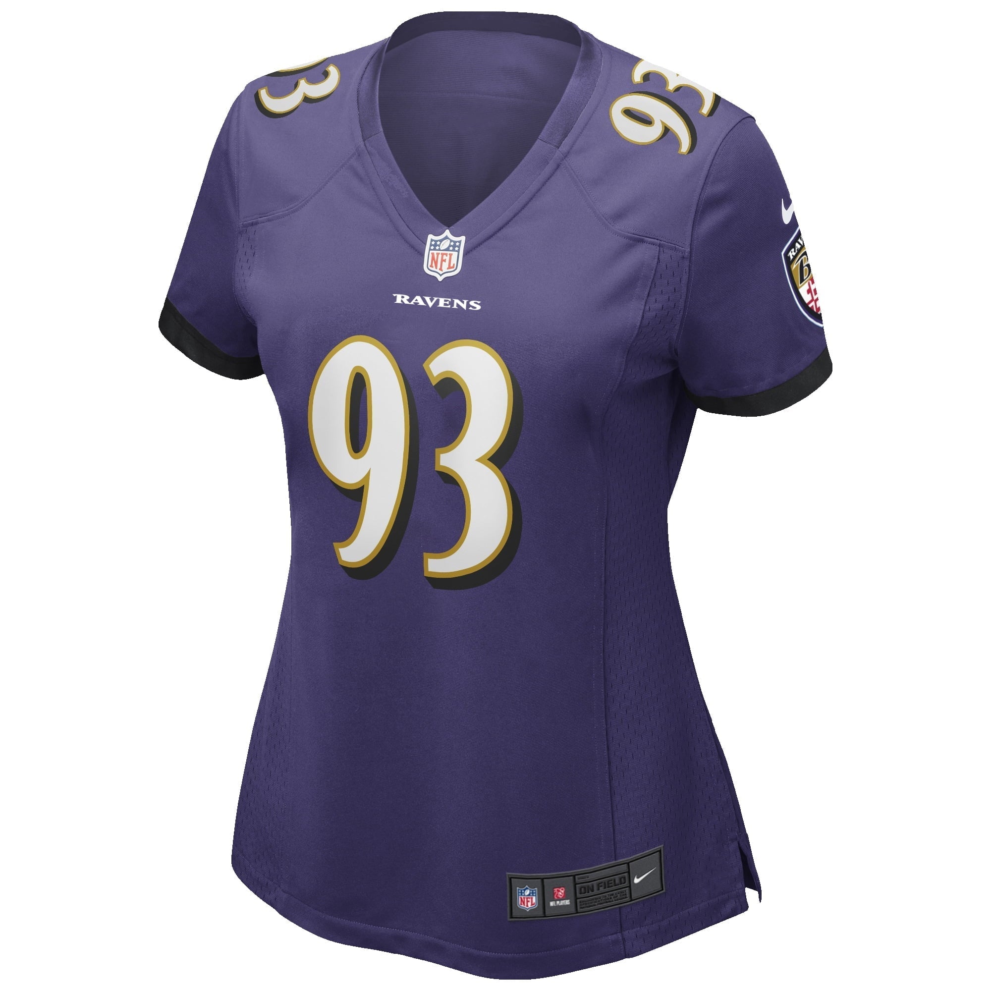 Women's Nike Calais Campbell Purple Baltimore Ravens Game Player Jersey - vstockx