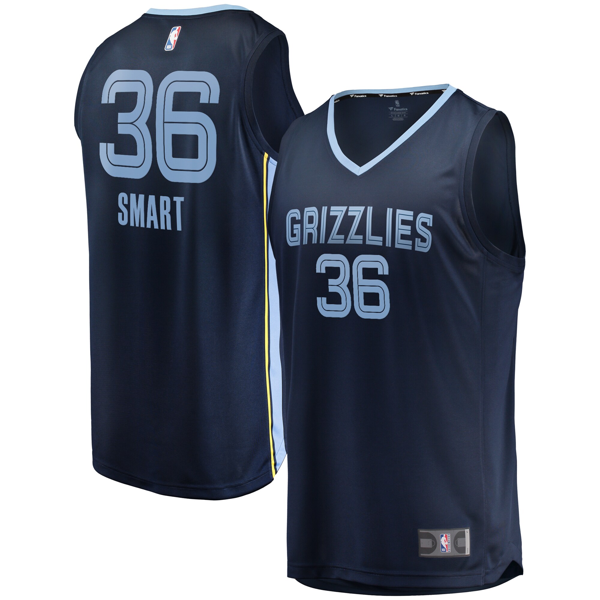 Marcus Smart Memphis Grizzlies Fanatics Branded Fast Break Player Jersey - Icon Edition - Navy - vstockx
