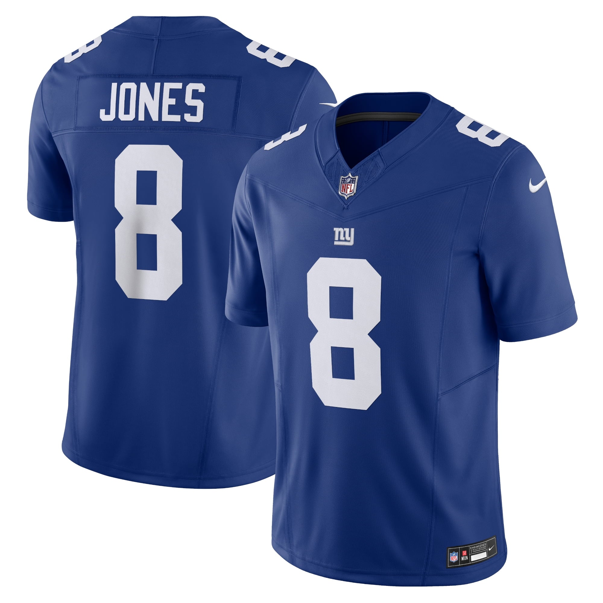 Men's Nike Daniel Jones Royal New York Giants Vapor F.U.S.E. Limited Jersey - vstockx