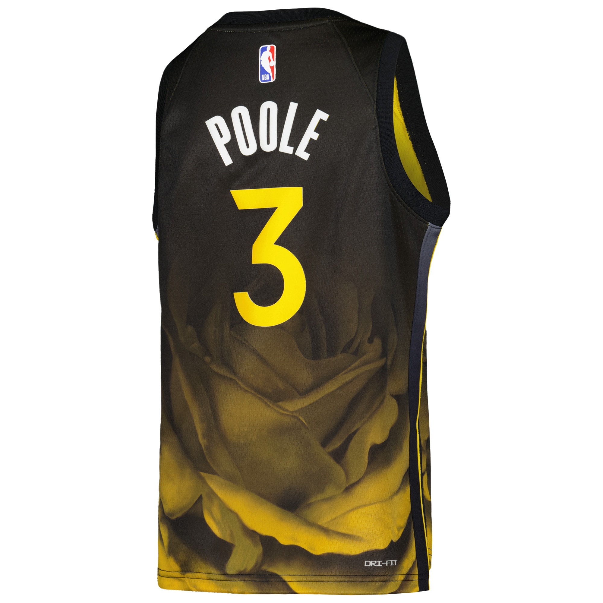 Jordans Poole Golden State Warriors Nike Youth 2022/23 Swingman Jersey - City Edition - Black - vstockx
