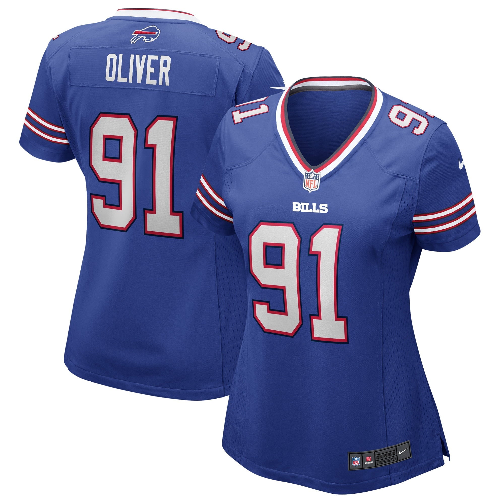 Women's Nike Ed Oliver Royal Buffalo Bills Game Jersey - vstockx